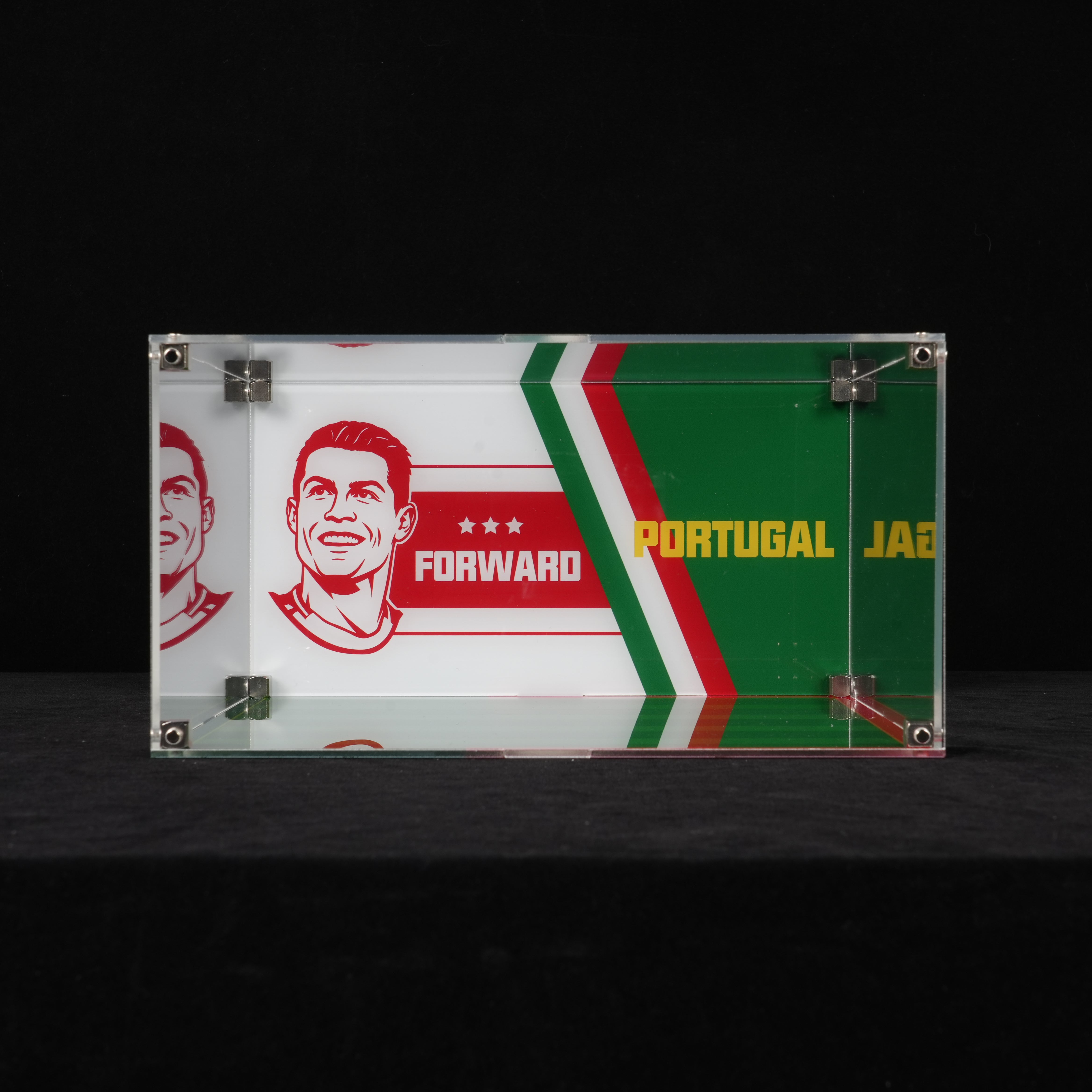 Acrylic Display Case for LEGO® Editions 43012 Cristiano Ronaldo – Football Highlights (LEGO® Set NOT Included)