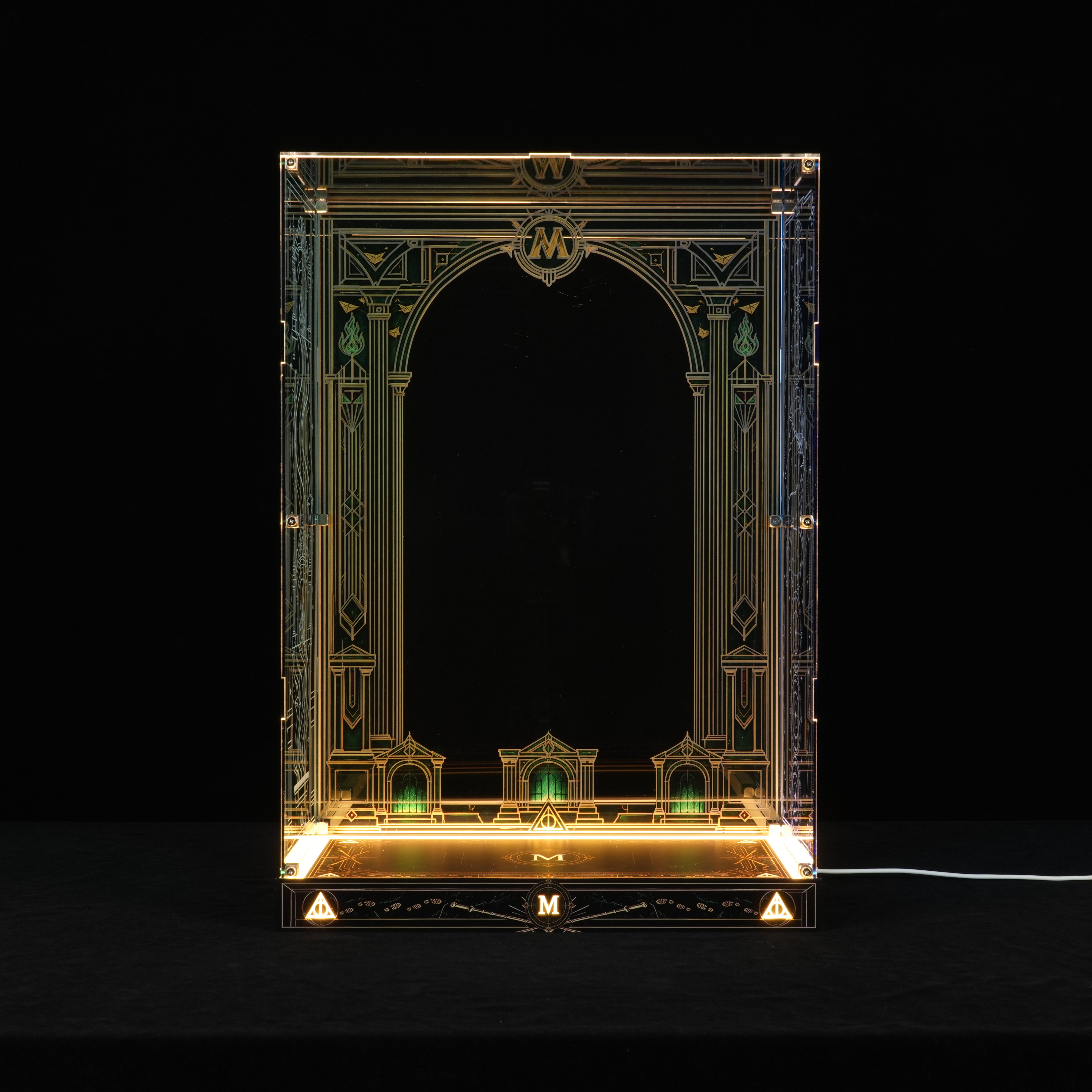 LED Light Acrylic Display Case for Harry Potter™ 76476 The Ministry of Magic™ – Collectors' Edition  (LEGO® Set NOT Included)