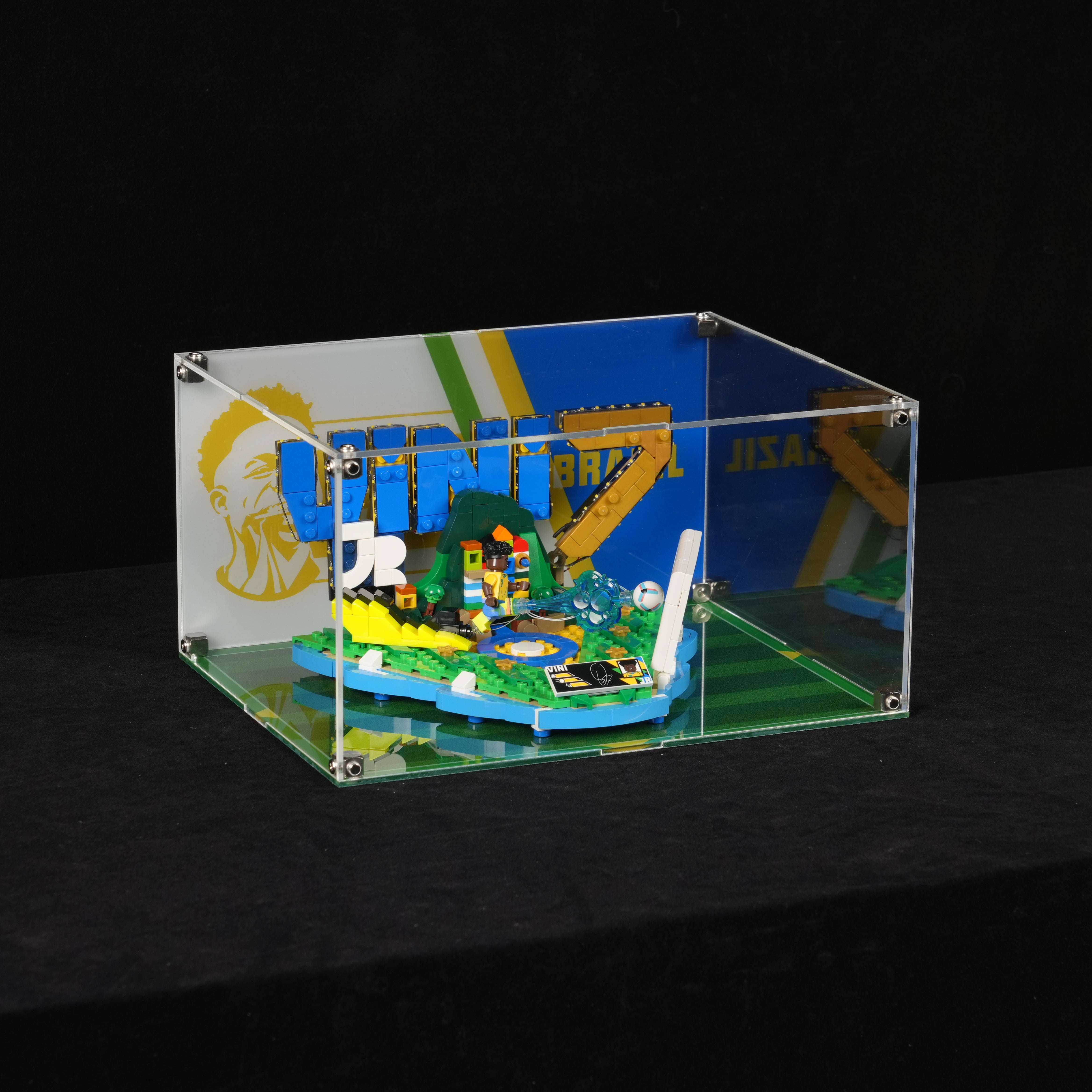 Acrylic Display Case for LEGO® Editions 43027 Vini Jr. – Football Highlights (LEGO® Set NOT Included)