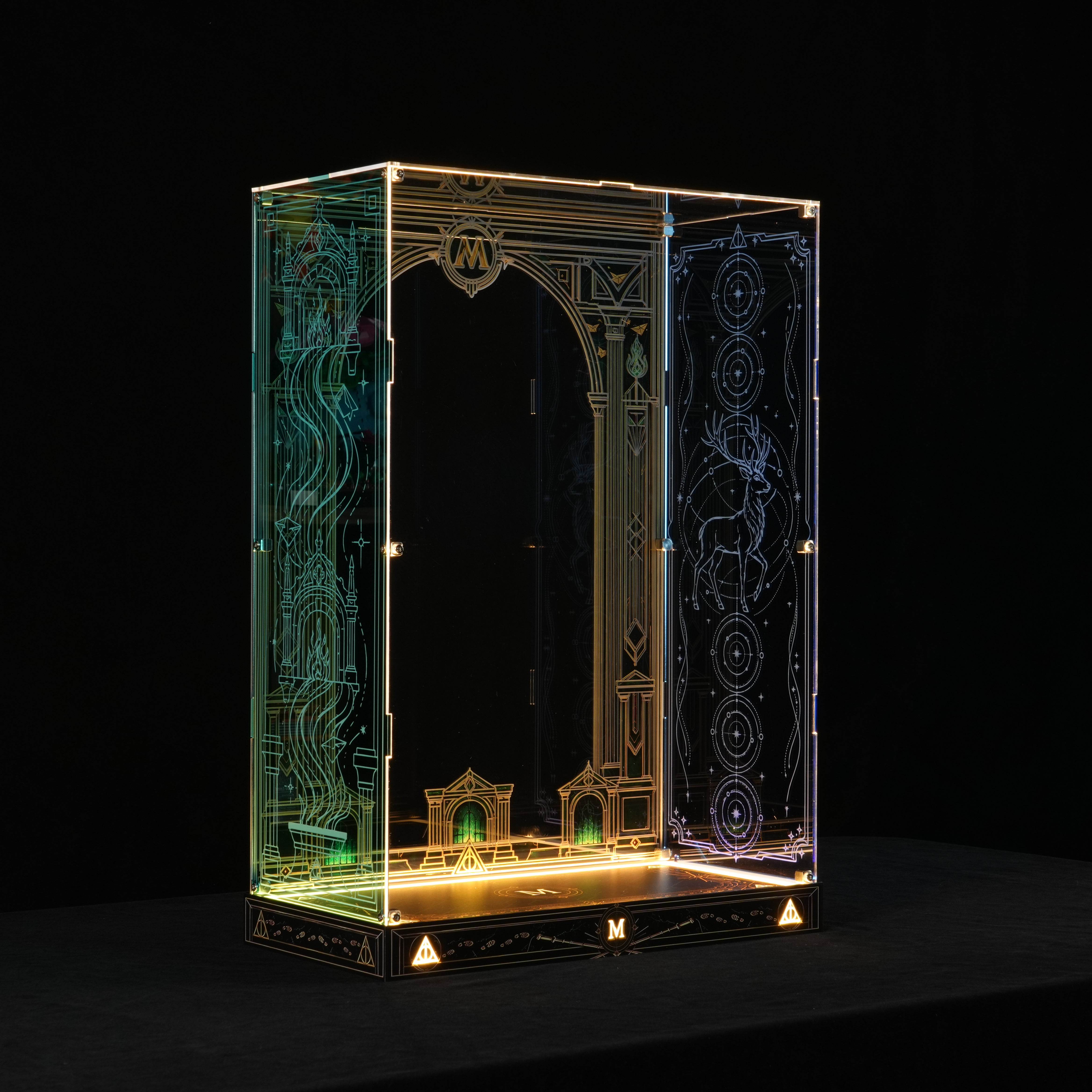 LED Light Acrylic Display Case for Harry Potter™ 76476 The Ministry of Magic™ – Collectors' Edition  (LEGO® Set NOT Included)