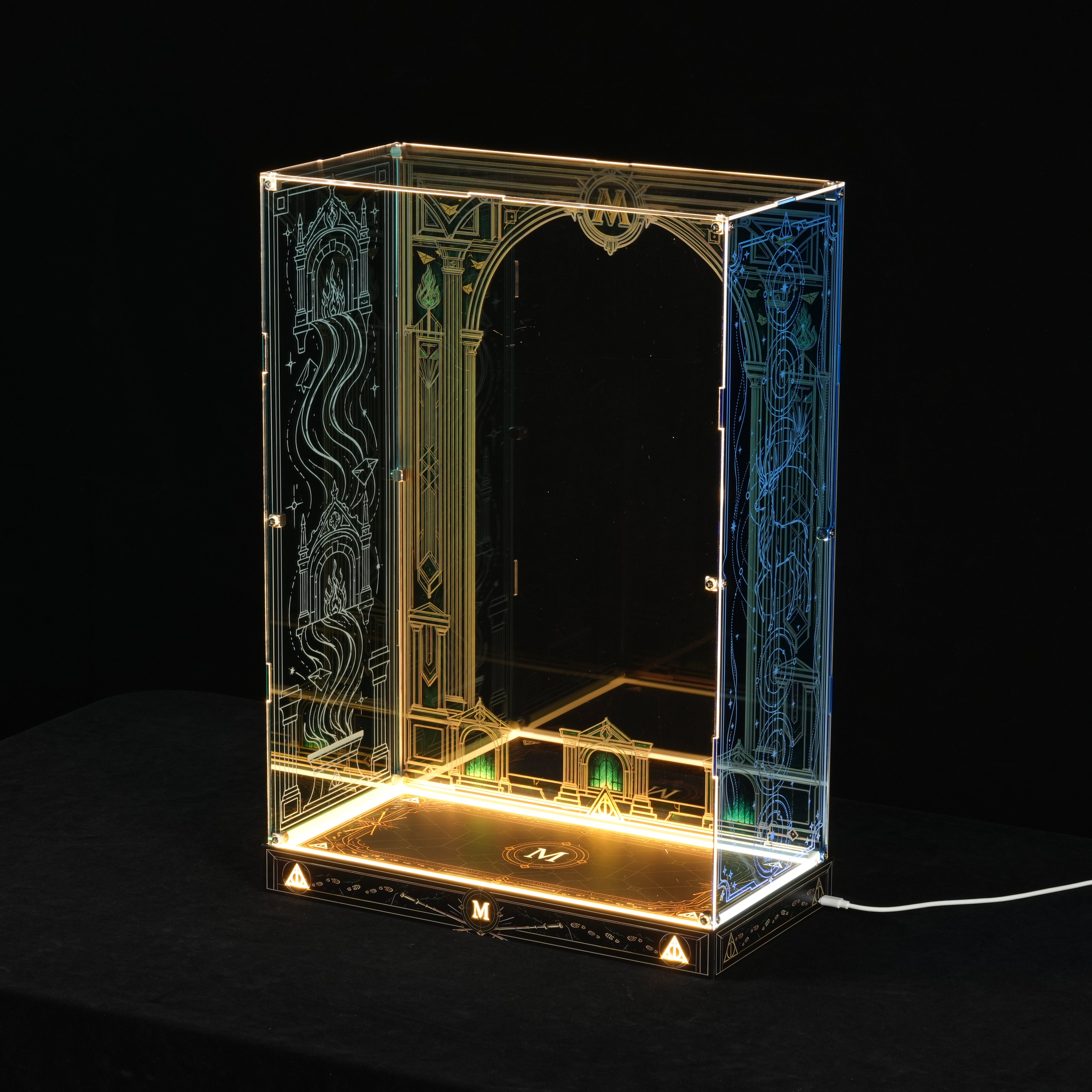 LED Light Acrylic Display Case for Harry Potter™ 76476 The Ministry of Magic™ – Collectors' Edition  (LEGO® Set NOT Included)