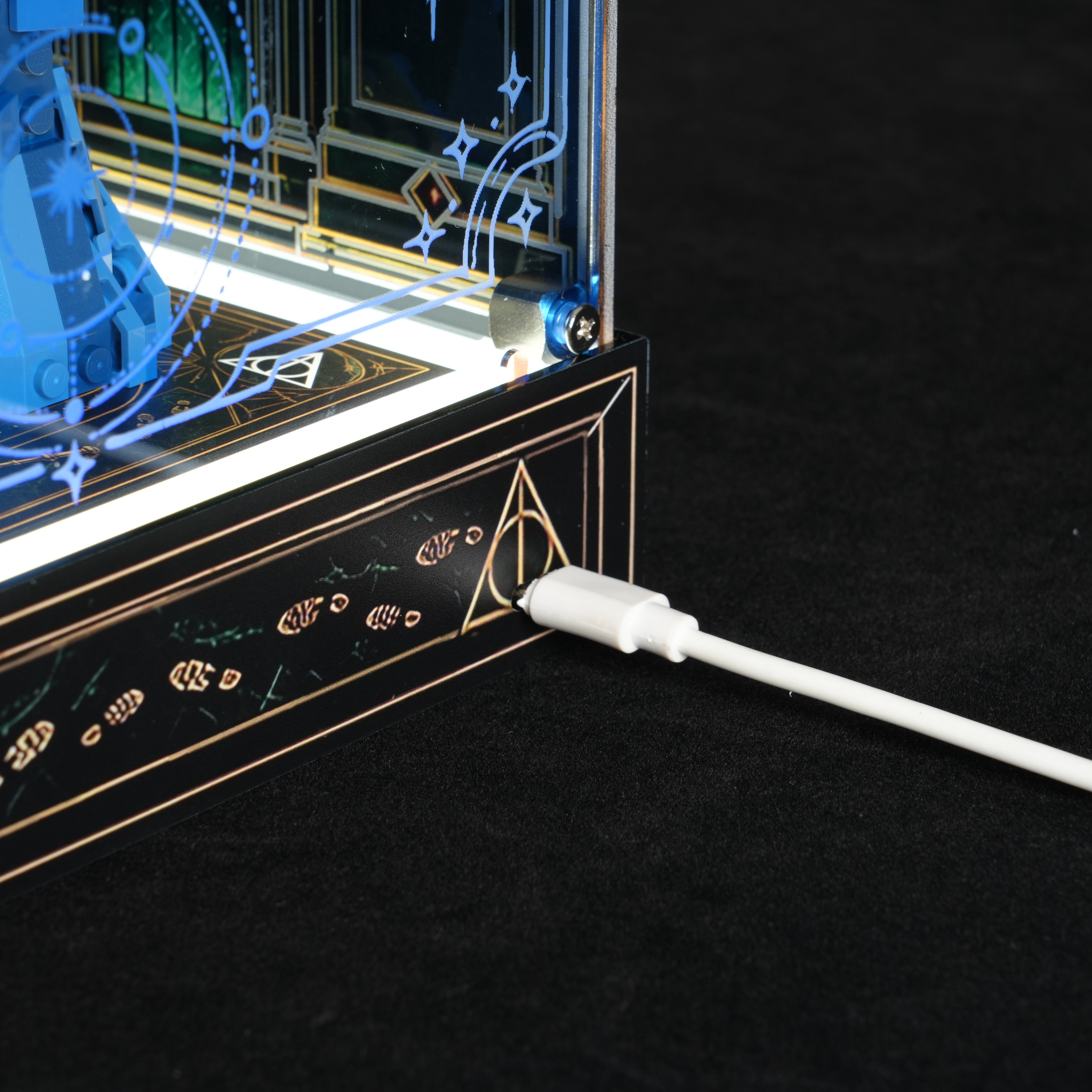 LED Light Acrylic Display Case for Harry Potter™ 76476 The Ministry of Magic™ – Collectors' Edition  (LEGO® Set NOT Included)