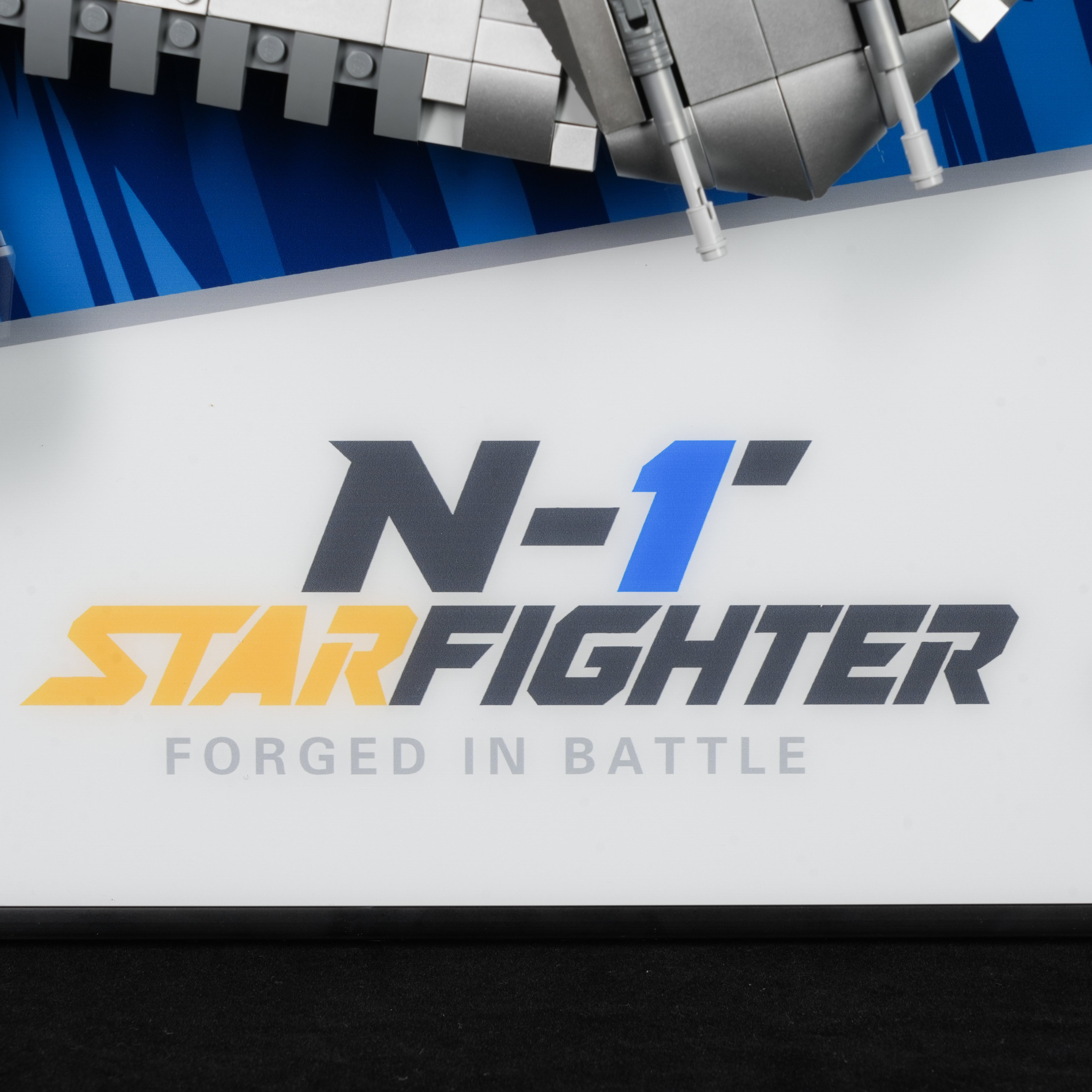 Display Wall Mount for LEGO® Star Wars™ 75442 The Mandalorian's N-1 Starfighter™ (LEGO® Set NOT Include)