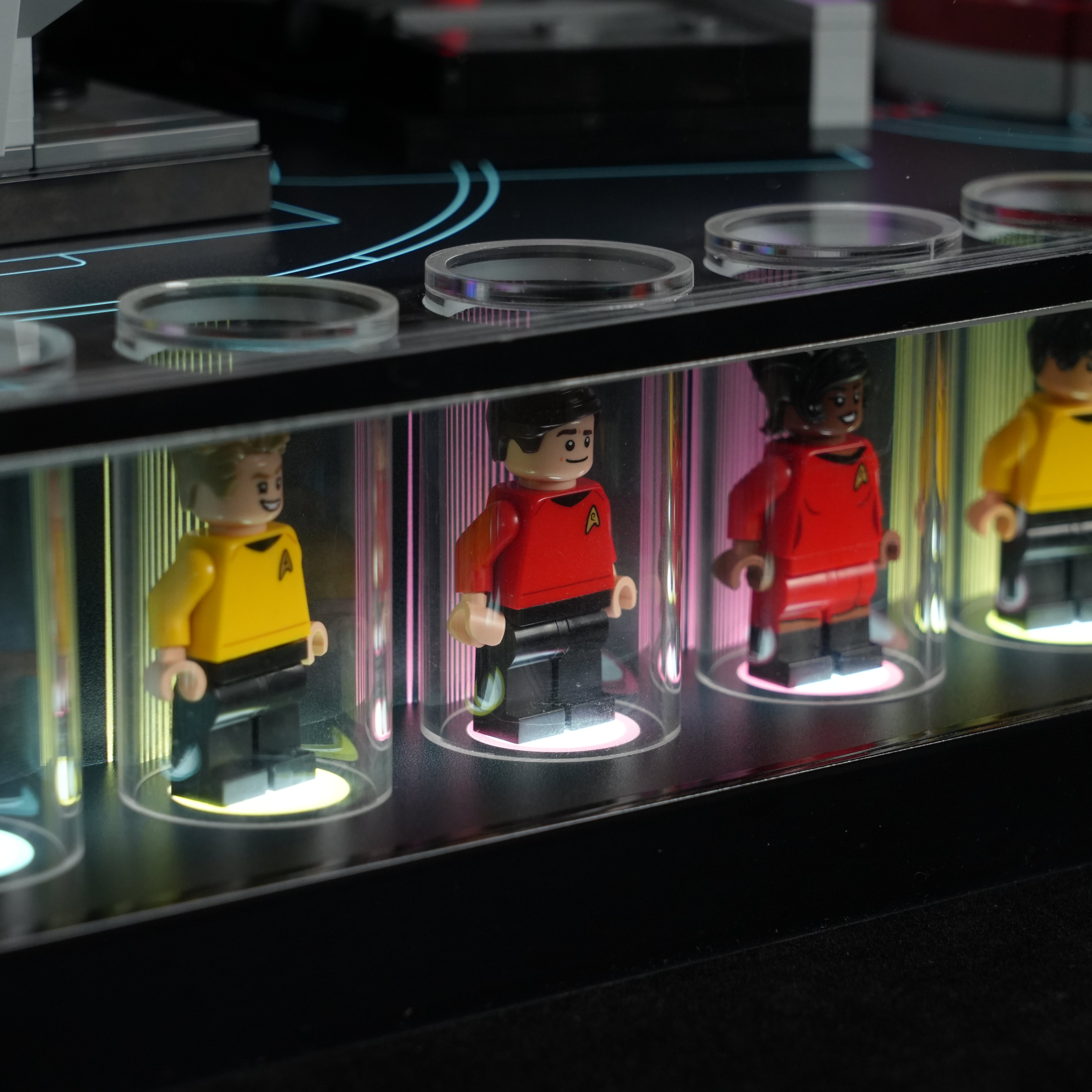 LED Light Acrylic Display Case for LEGO® Icons 11385 Star Trek: U.S.S. Enterprise NCC-1701™ Bridge (LEGO® Set NOT Included)