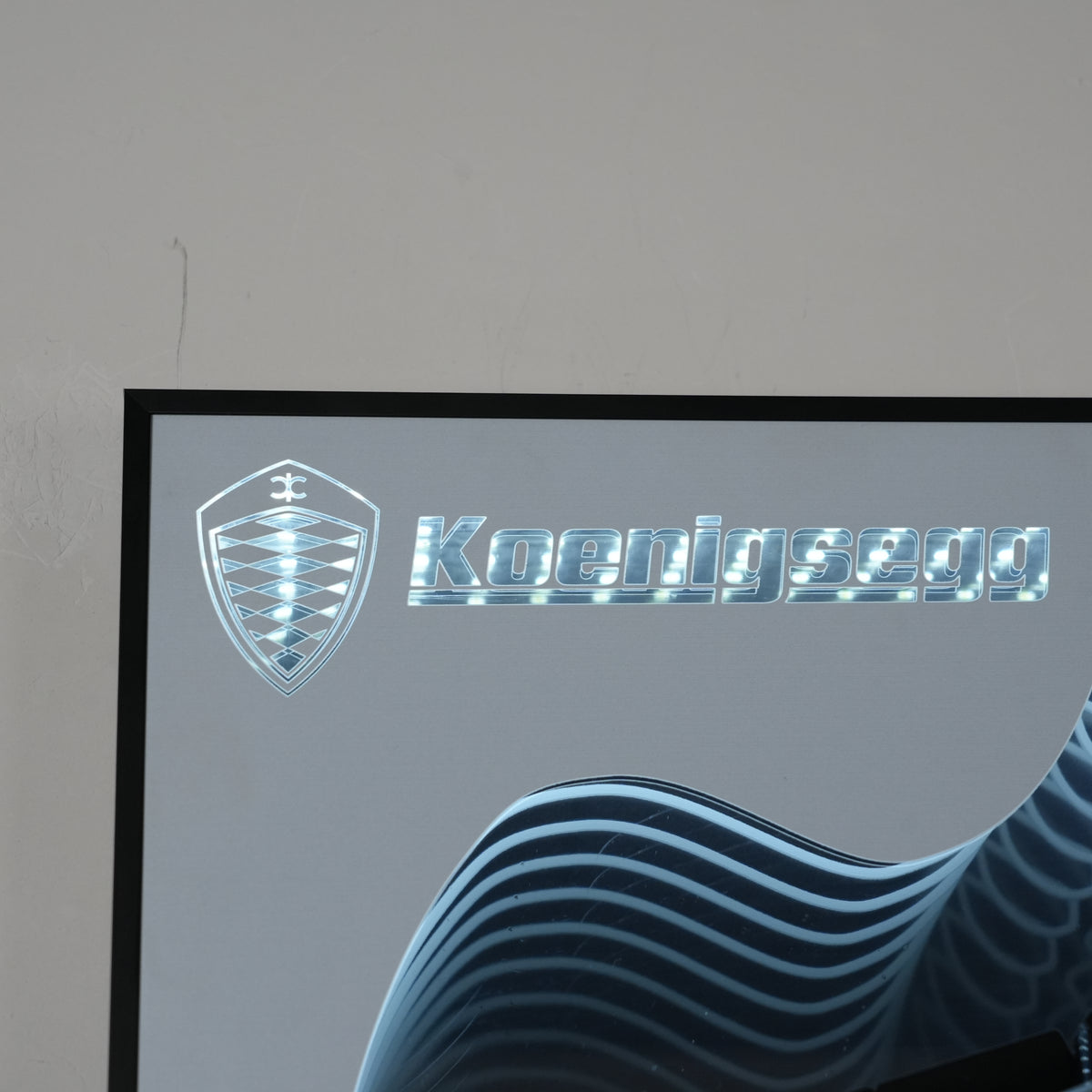 Acrylic Display Wall Mount for Technic 42232 Koenigsegg Sadair's Spear Megacar (LEGO® Set Not Included).