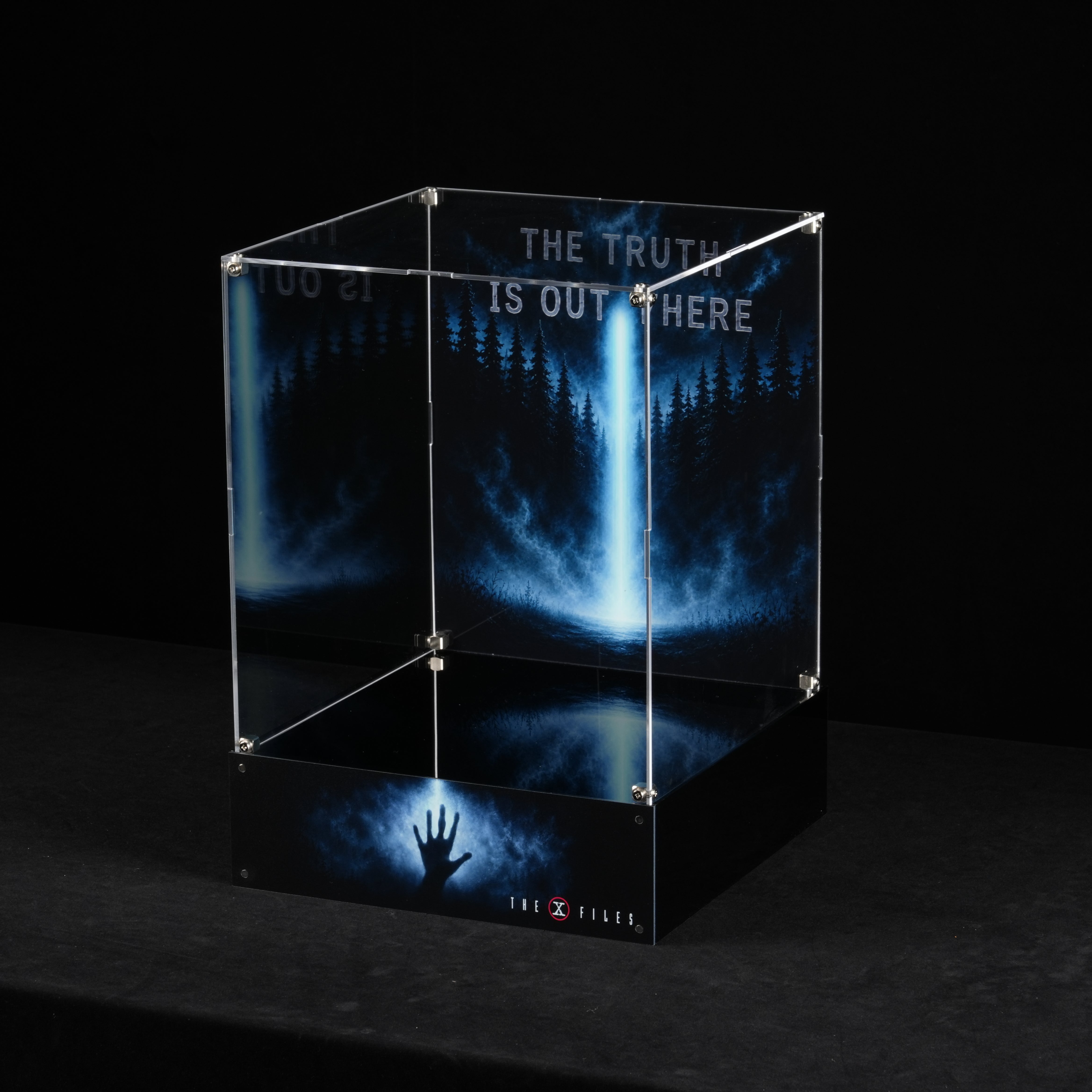 With Gift Item Space - Acrylic Display Case for LEGO® Ideas 21369 The X-Files (LEGO® Set Not Included)