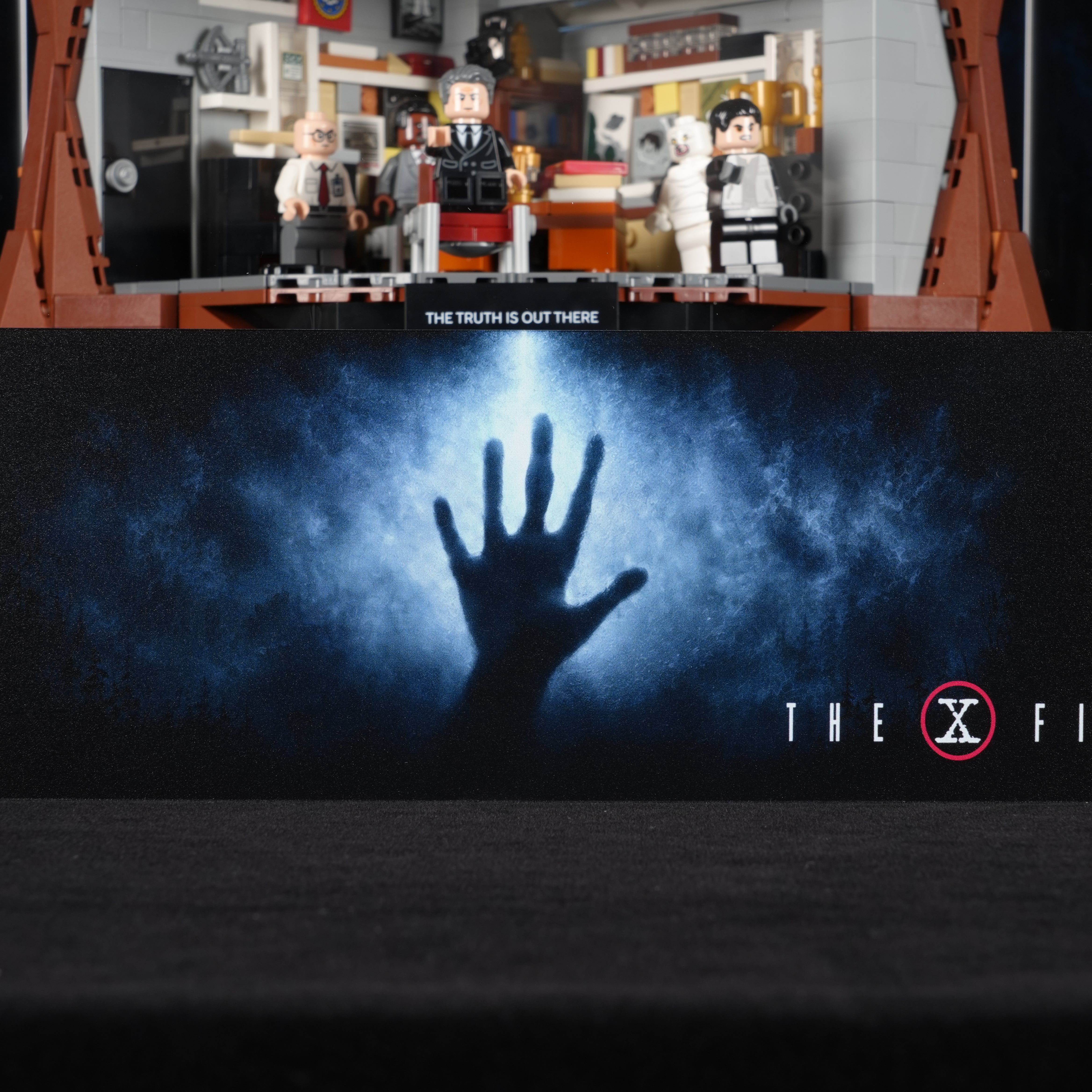 With Gift Item Space - Acrylic Display Case for LEGO® Ideas 21369 The X-Files (LEGO® Set Not Included)