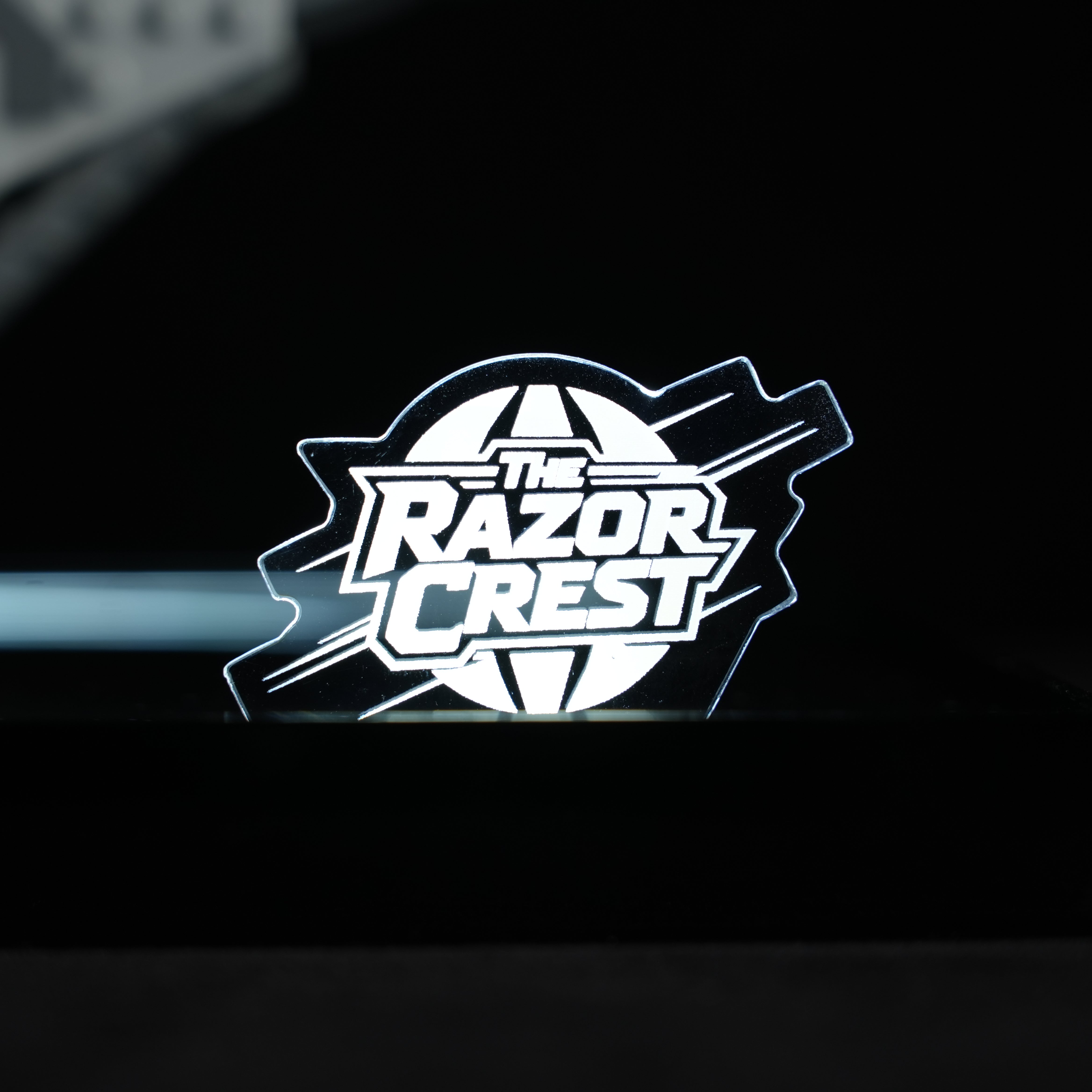 LED Light Acrylic Display Case for LEGO® Star Wars™ 75447 The Razor Crest™ (LEGO® Set NOT Include)