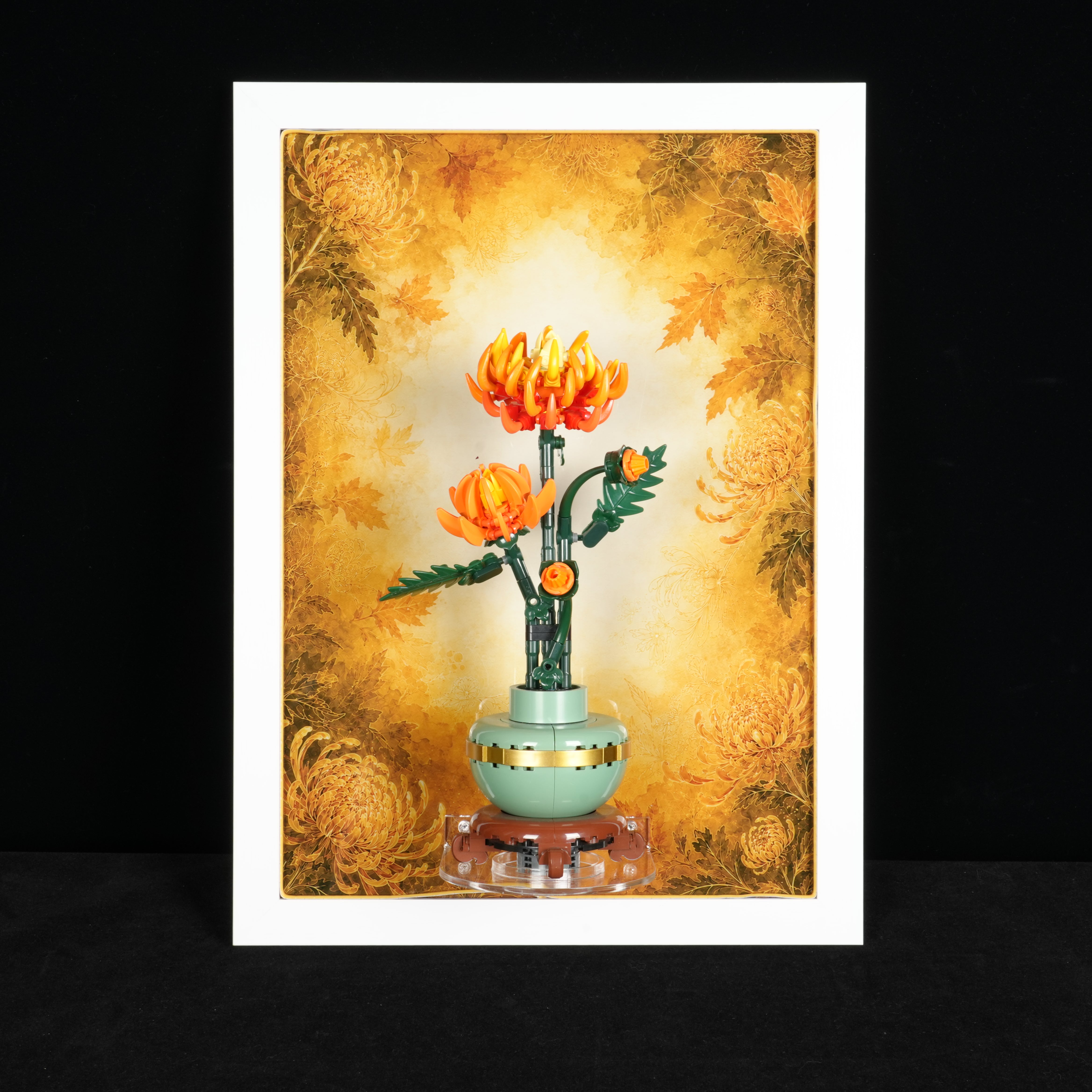 LED Light Acrylic Display Wall Mount for LEGO® Botanical Collection 10