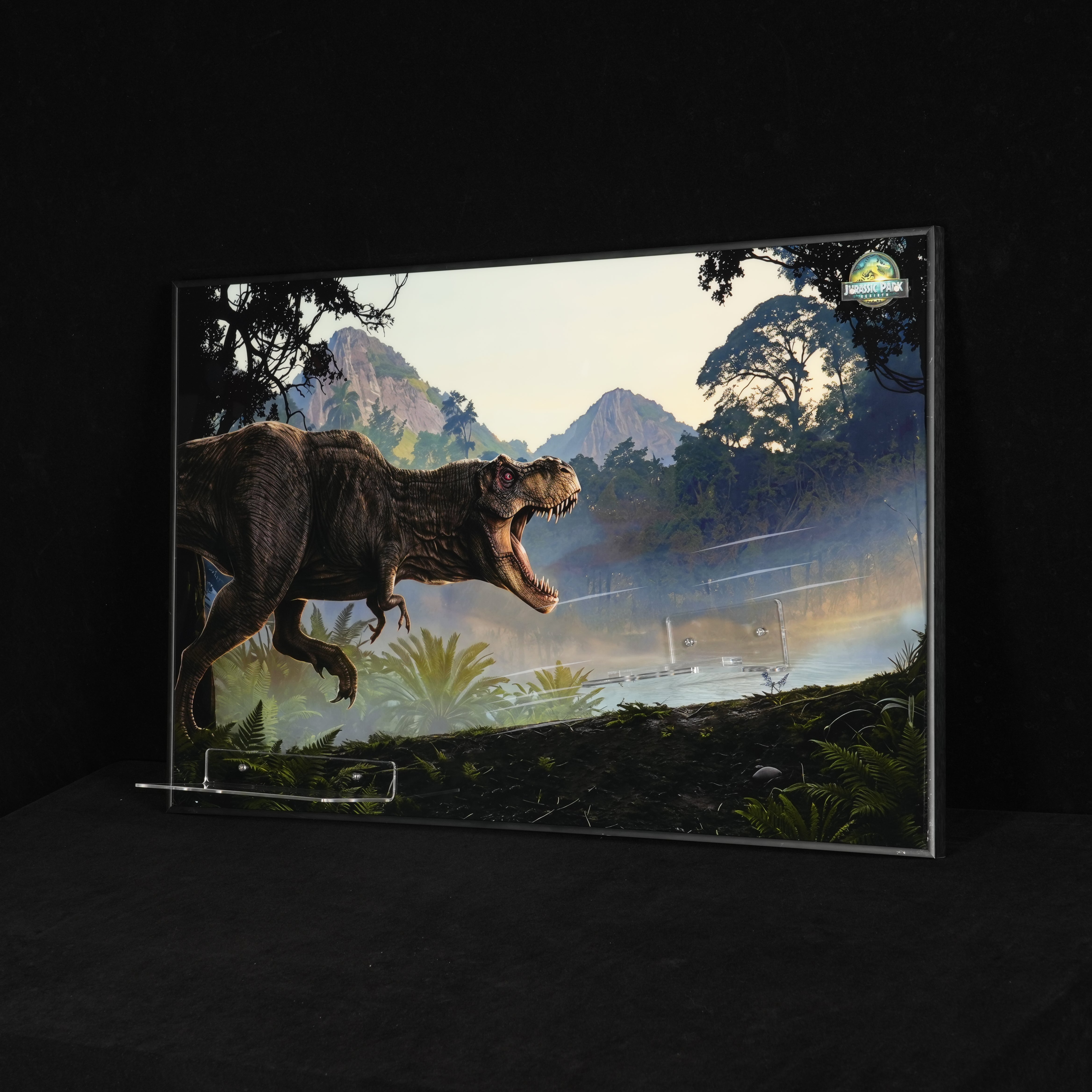Acrylic Display Wall Mount for LEGO® Jurassic World™ 77984 Jurassic Park Jeep® Wrangler (LEGO® Set NOT Include)