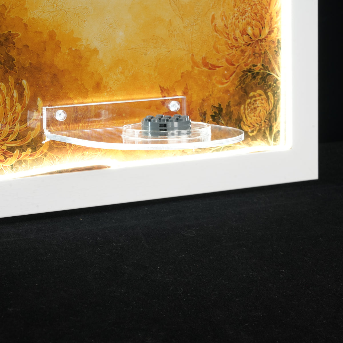 Support mural en acrylique pour présentoir LEGO® Collection Botanique 10343/10344/10368/10369 (Ensemble LEGO non inclus)