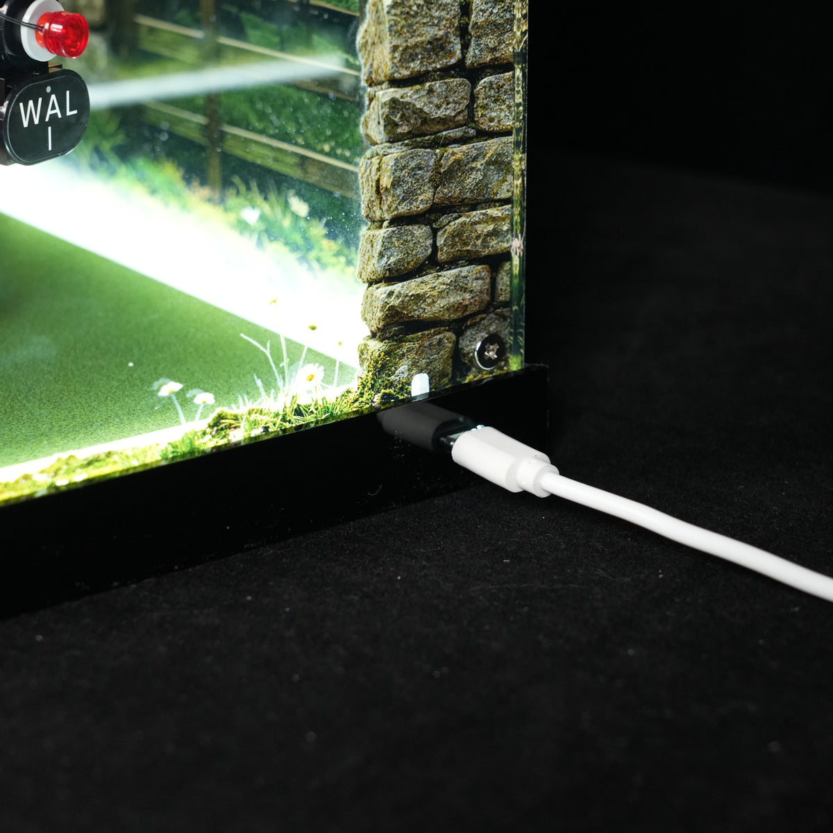 LED Light Acrylic Display Case for  LEGO® Ideas 21371 Wallace & Gromit (LEGO® Set Not Included).