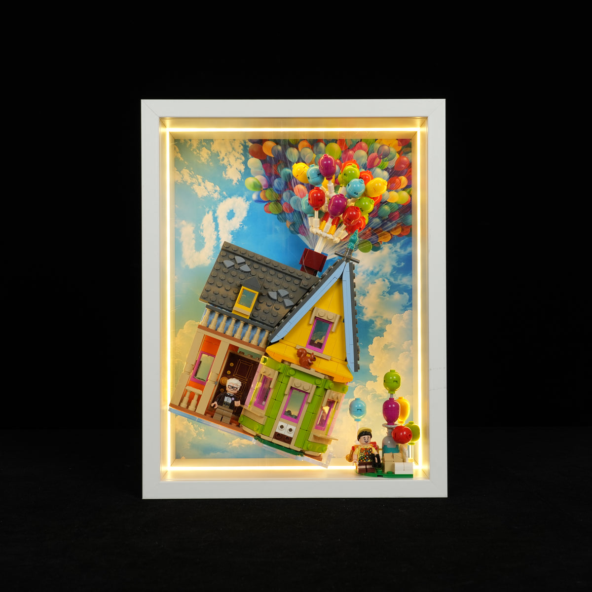 LED Light Acrylic Display Wall Mount for LEGO® Disney™ 43217 UP HOUSE (LEGO® Set NOT Include)