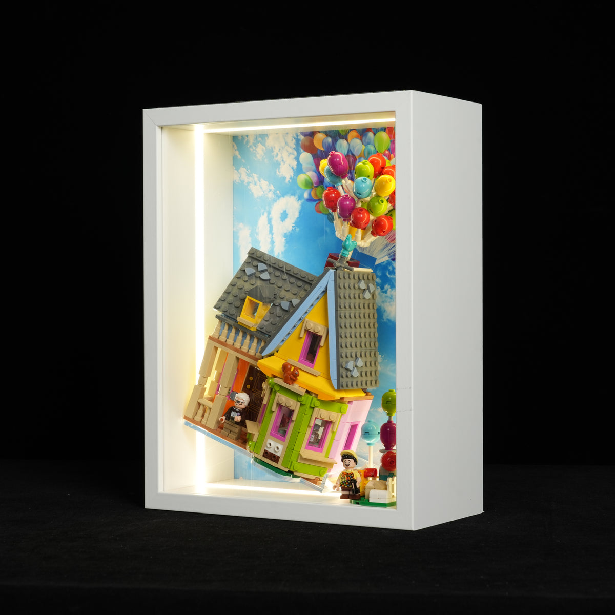 LED Light Acrylic Display Wall Mount for LEGO® Disney™ 43217 UP HOUSE (LEGO® Set NOT Include)