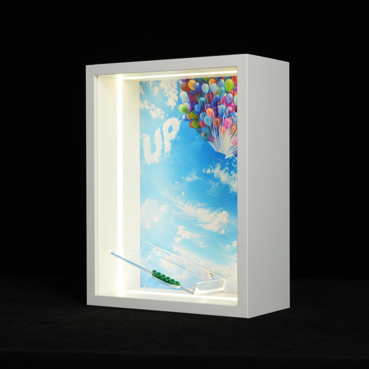LED Light Acrylic Display Wall Mount for LEGO® Disney™ 43217 UP HOUSE (LEGO® Set NOT Include)