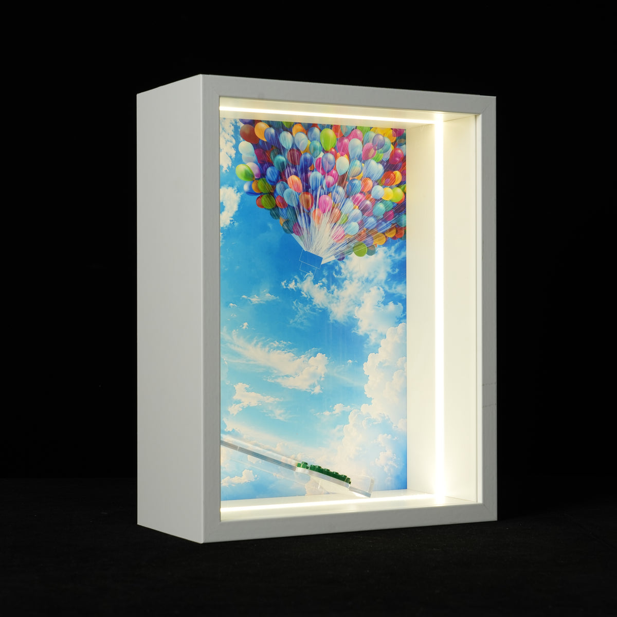 LED Light Acrylic Display Wall Mount for LEGO® Disney™ 43217 UP HOUSE (LEGO® Set NOT Include)