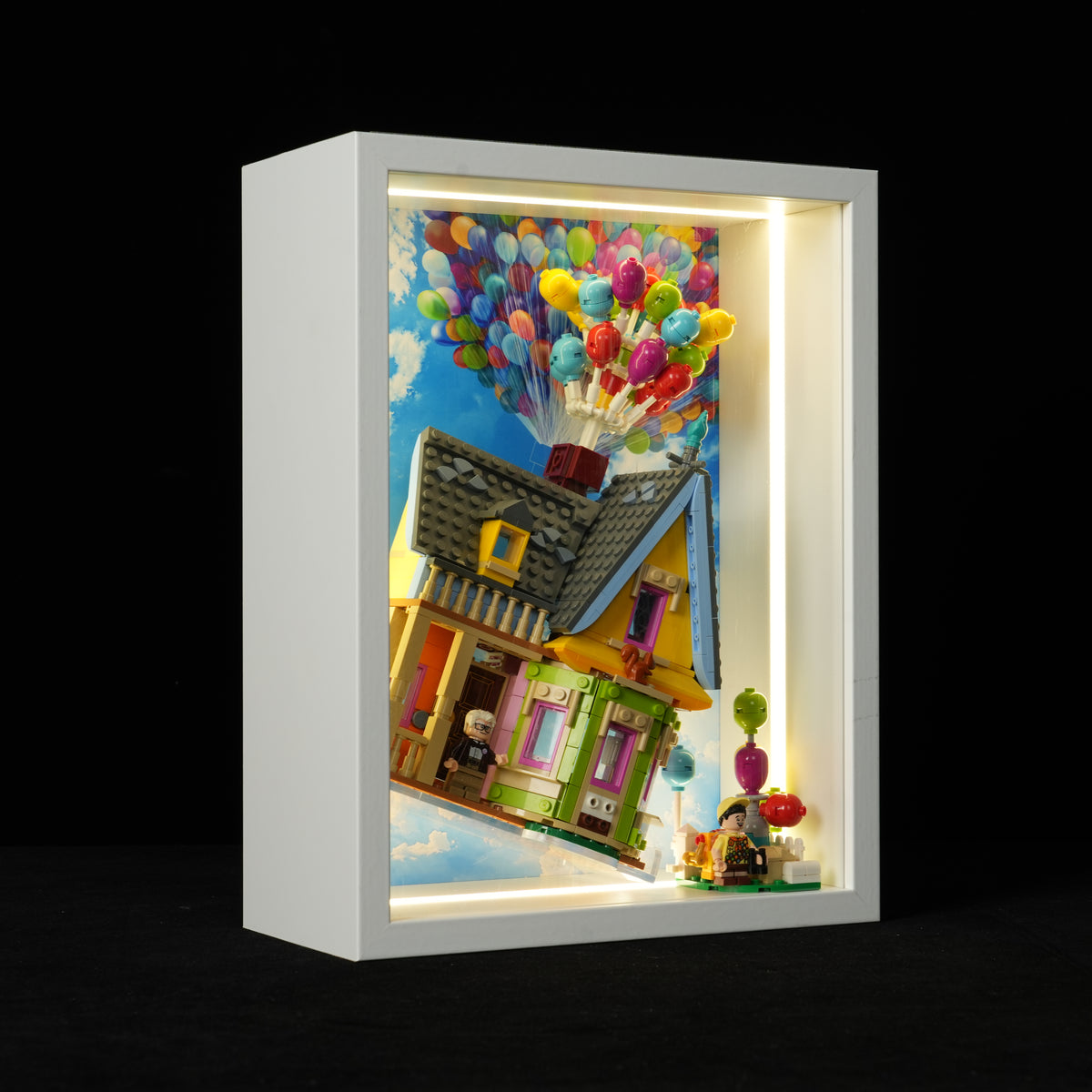 LED Light Acrylic Display Wall Mount for LEGO® Disney™ 43217 UP HOUSE (LEGO® Set NOT Include)