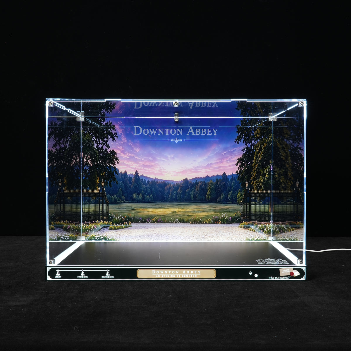 LED Light Acrylic Display Case for LEGO® Ideas 21373 Downton Abbey(LEGO® Set NOT Included)