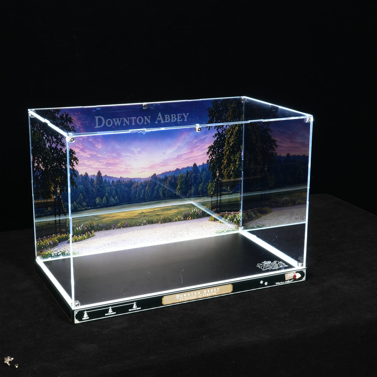 LED Light Acrylic Display Case for LEGO® Ideas 21373 Downton Abbey(LEGO® Set NOT Included)
