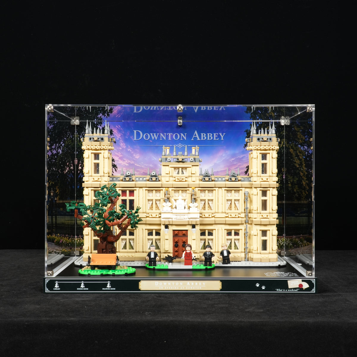 LED Light Acrylic Display Case for LEGO® Ideas 21373 Downton Abbey(LEGO® Set NOT Included)