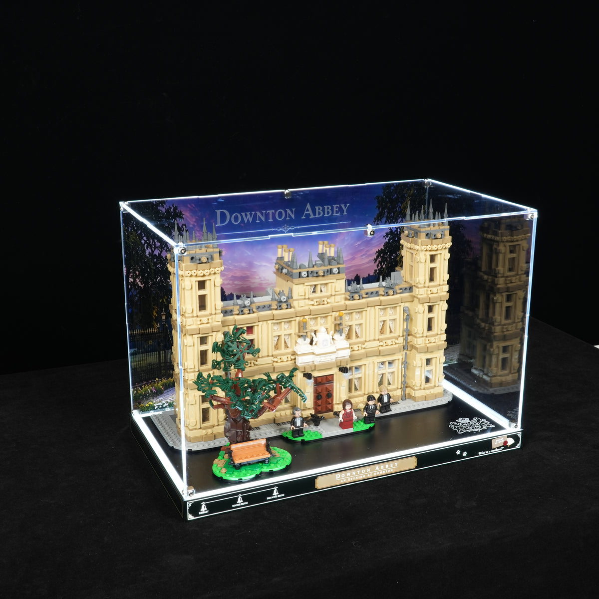 LED Light Acrylic Display Case for LEGO® Ideas 21373 Downton Abbey(LEGO® Set NOT Included)