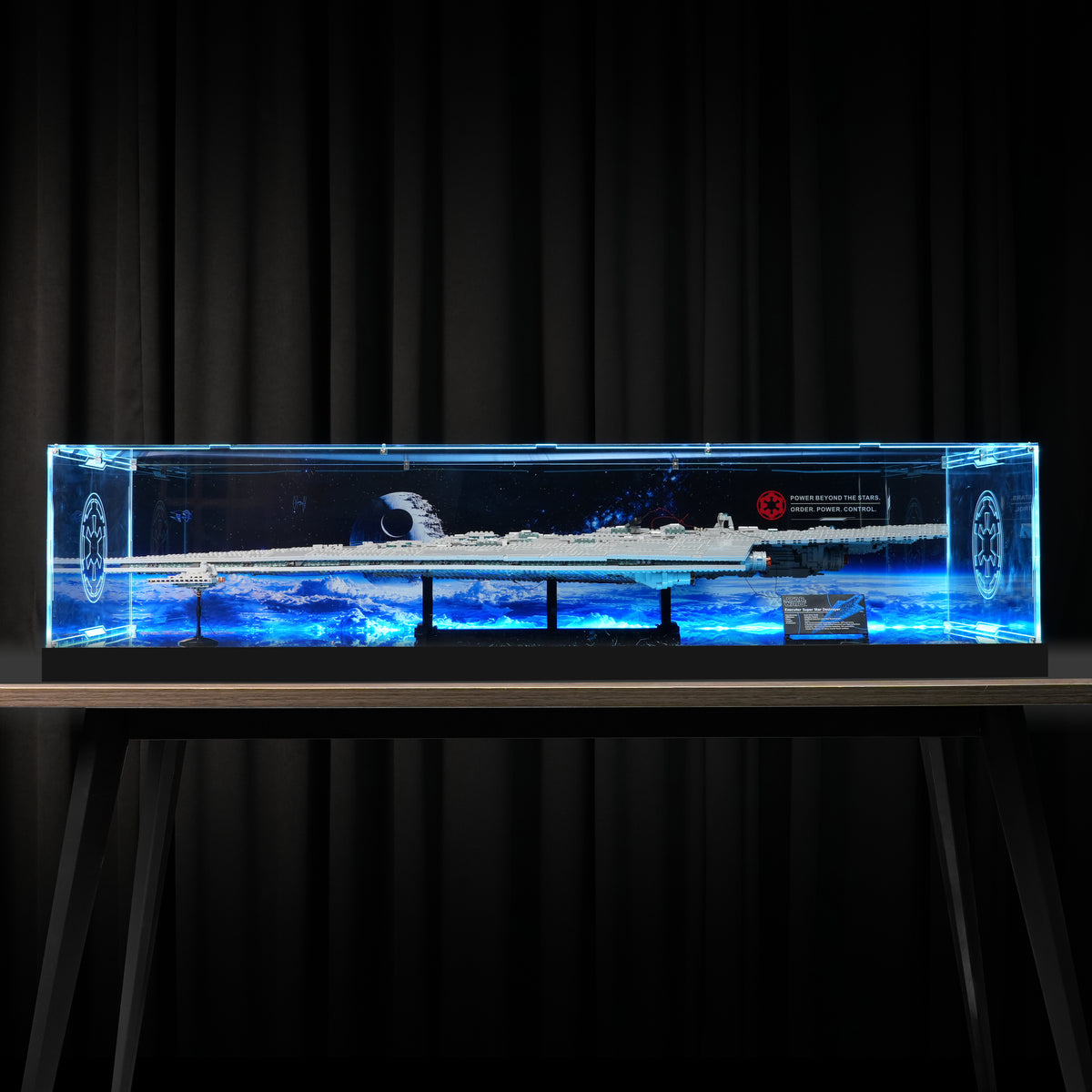 LED Light Acrylic Display Case for LEGO® Star Wars™ 75457 Executor Super Star Destroyer™ (LEGO® Set NOT Included)