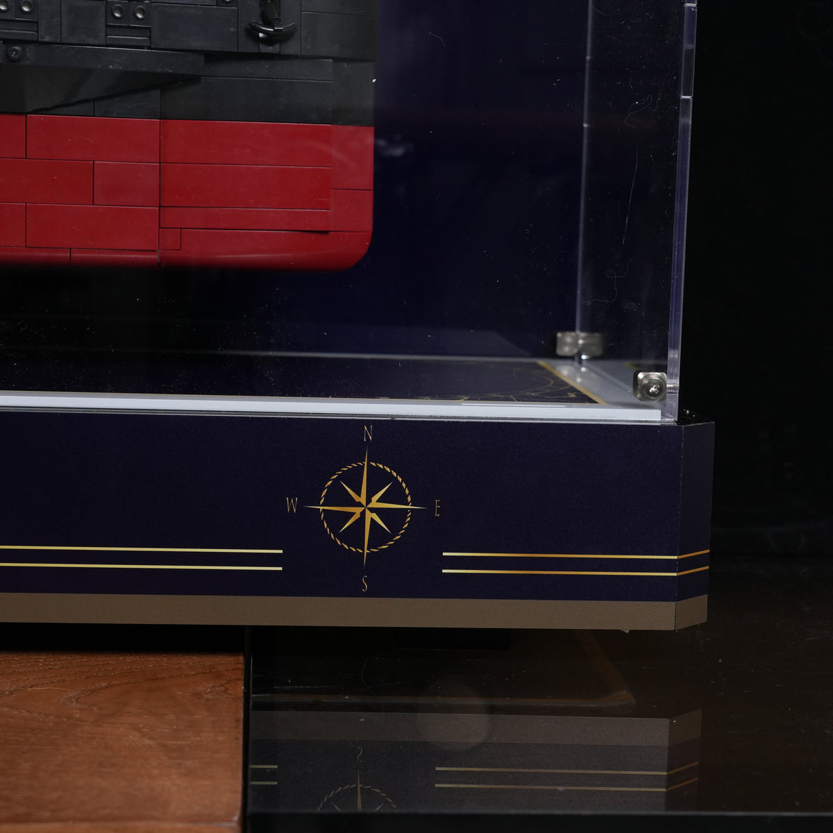 LED Light Acrylic Display Case for LEGO® Icons 10294 Titanic(LEGO® Set Not Included)