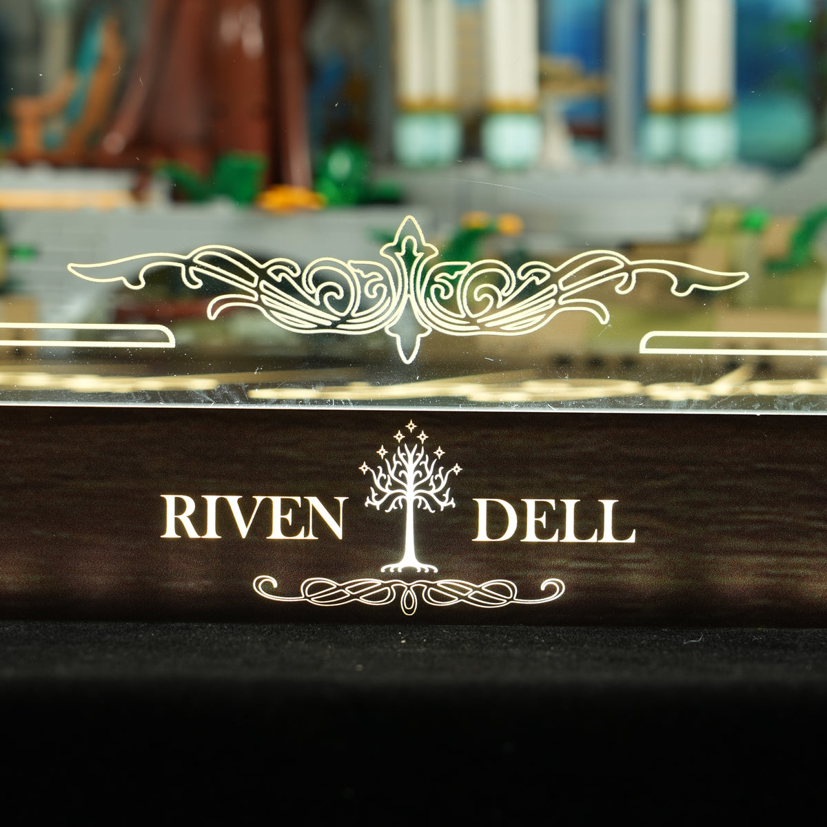LED Light Acrylic Display Case for LEGO® 10316 RIVENDELL™ (LEGO® Set NOT Included)