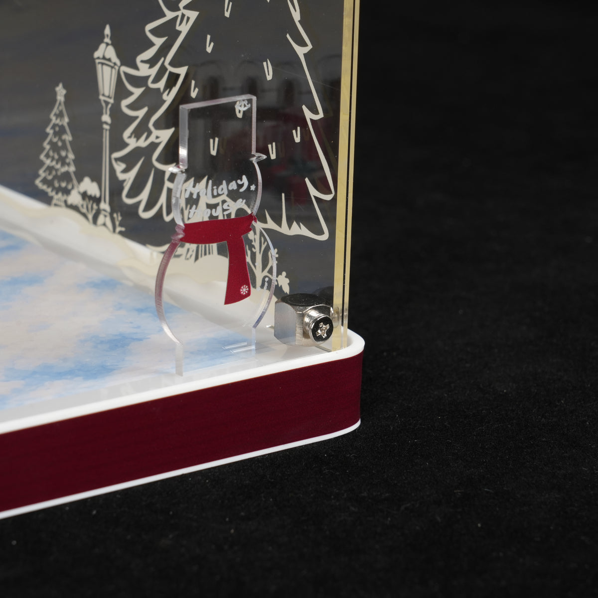 LED Light Acrylic Display Case for LEGO® Icons 11387 Holiday House (LEGO® Set Not Included)