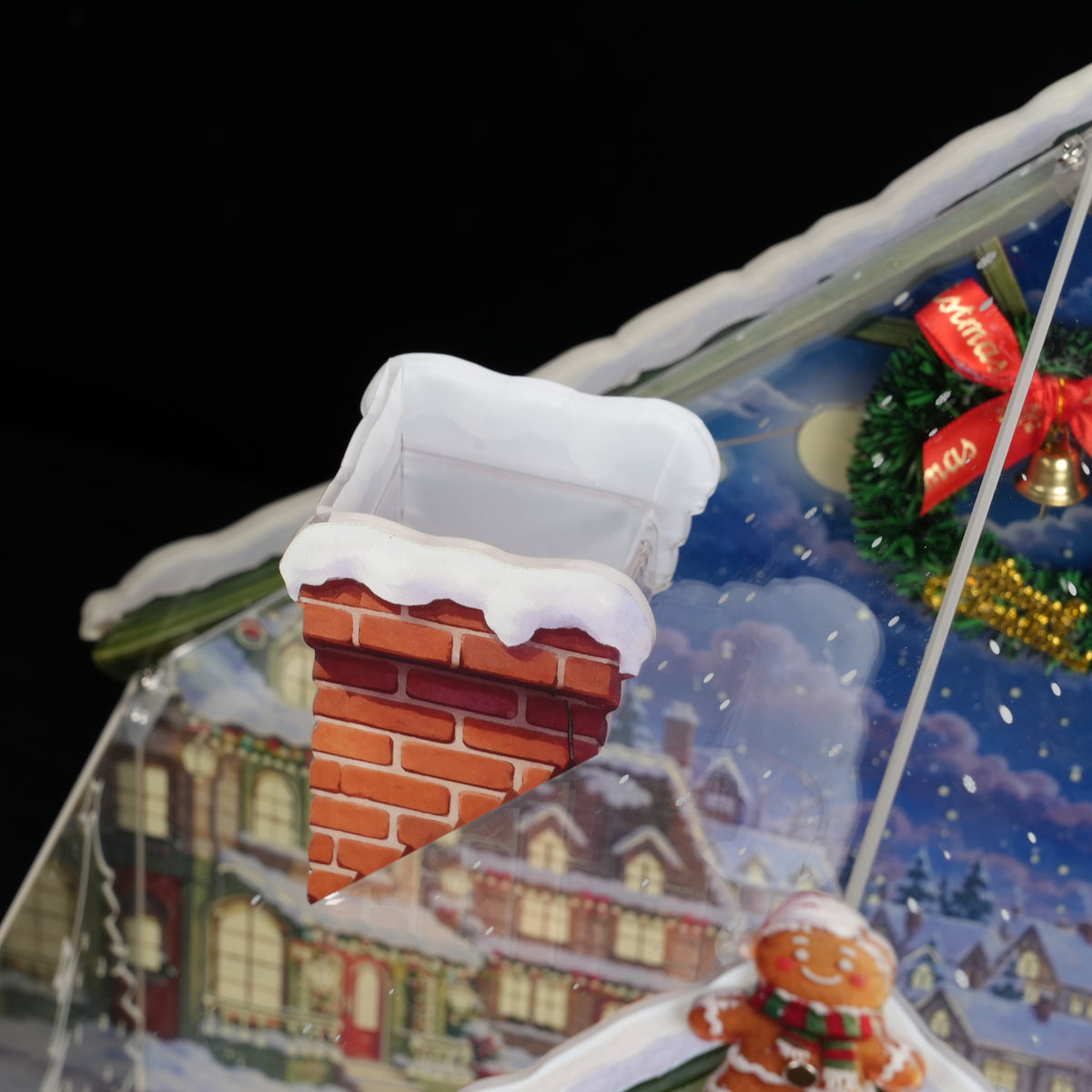 LED Light Acrylic Display Case for LEGO® Icons 11387 Holiday House (LEGO® Set Not Included)