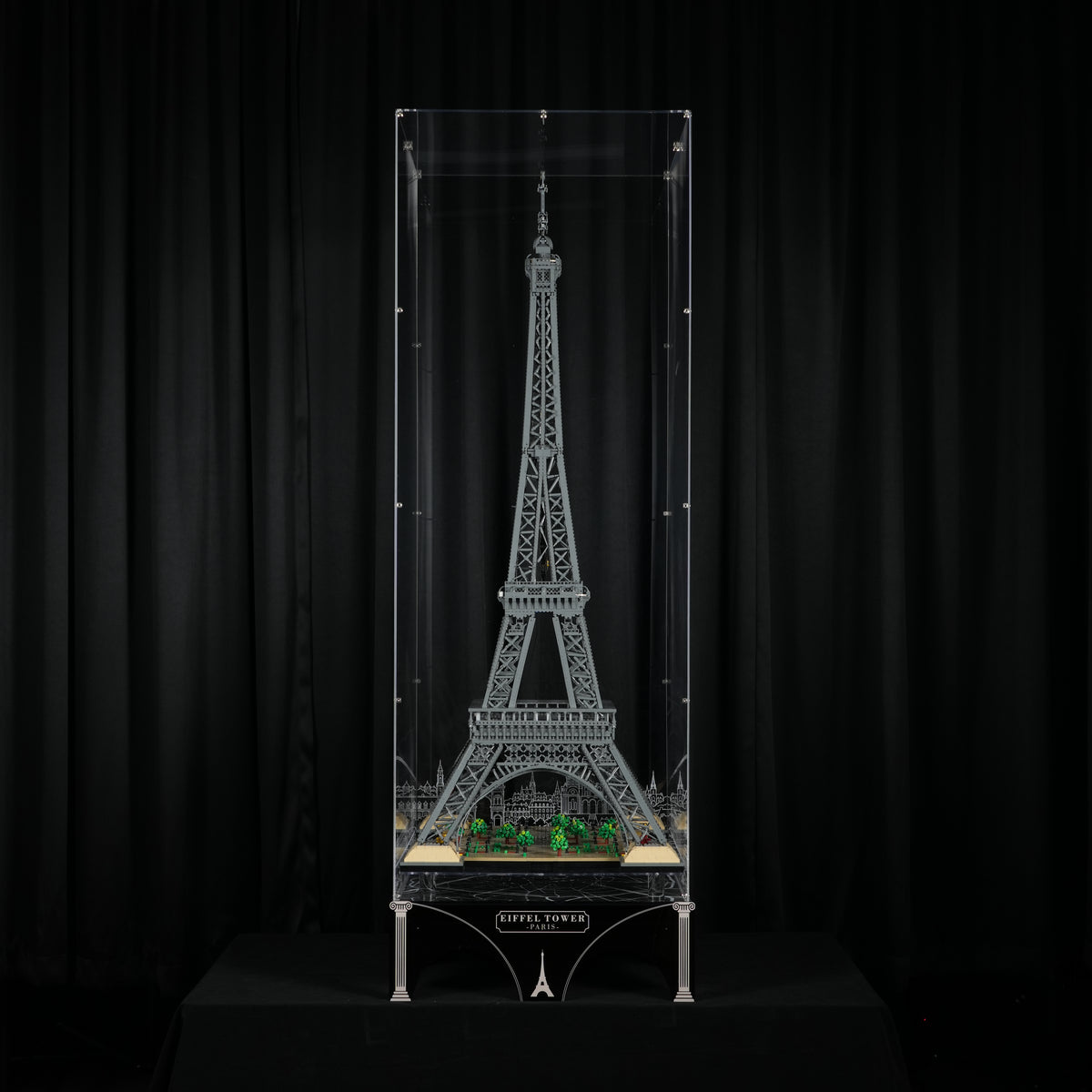 LED Light Acrylic Display Case for LEGO® Icons 10307 Eiffel tower (LEGO® Set Not Included)