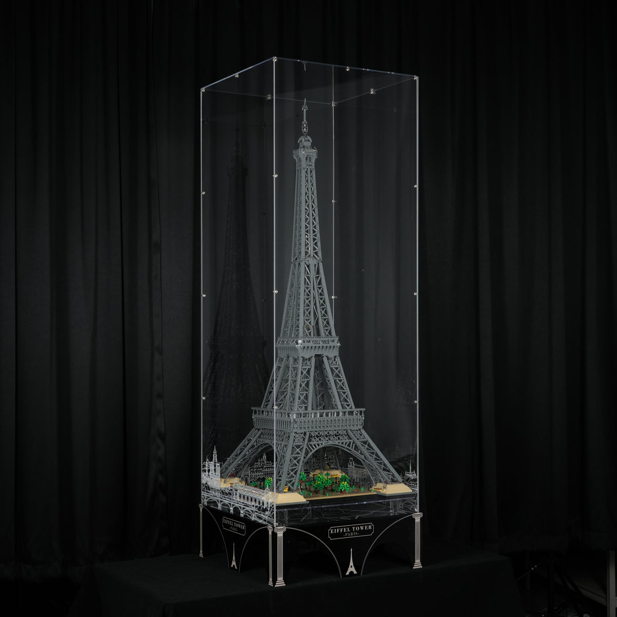 LED Light Acrylic Display Case for LEGO® Icons 10307 Eiffel tower (LEGO® Set Not Included)
