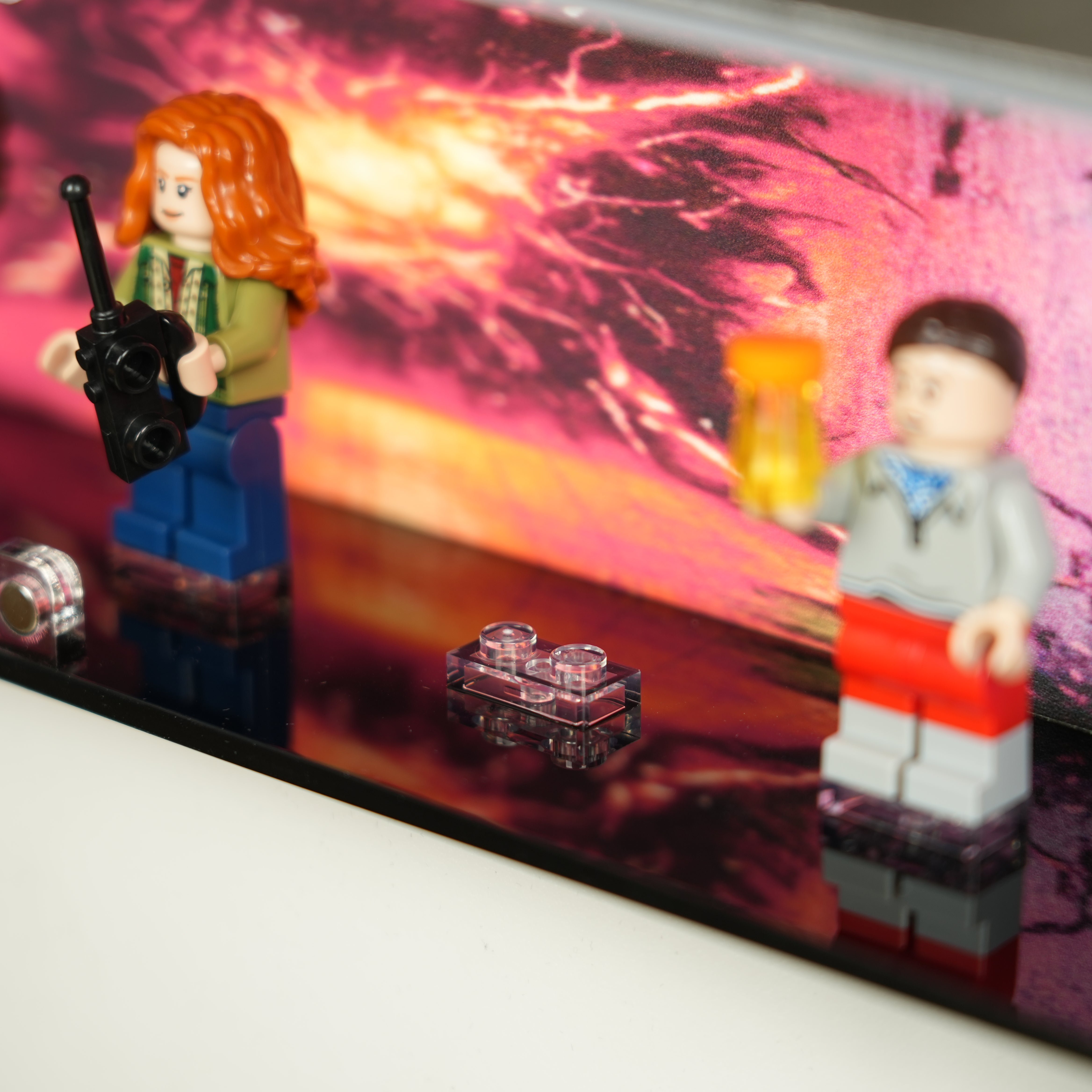 LED Light Acrylic Display Case for LEGO® Icons 11370 Stranger Things: The Creel House (LEGO® Set Not Included).