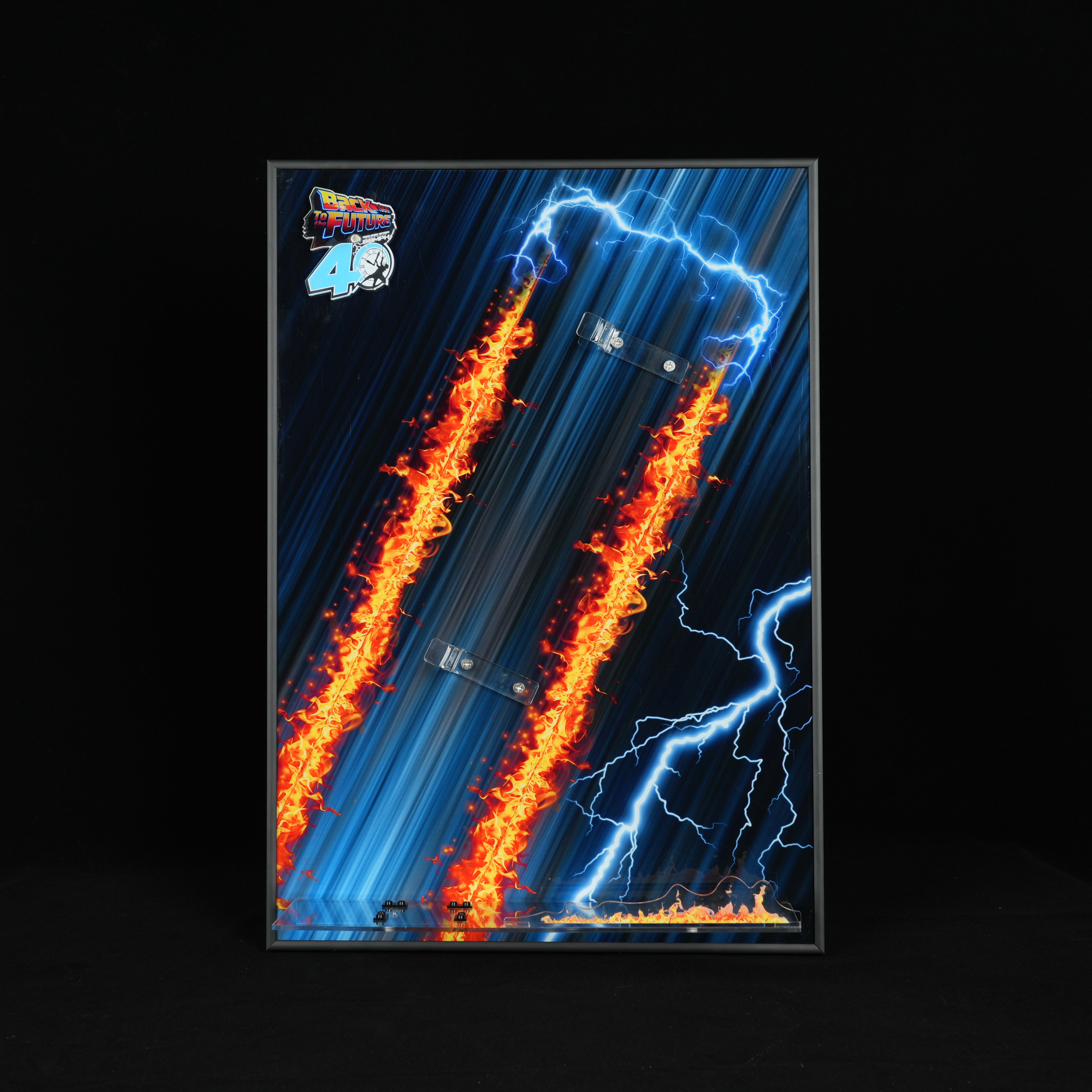 Acrylic Display Wall Mount For LEGO® Icons 10300 & 77256 Back To The Future  (LEGO® Set NOT Include)