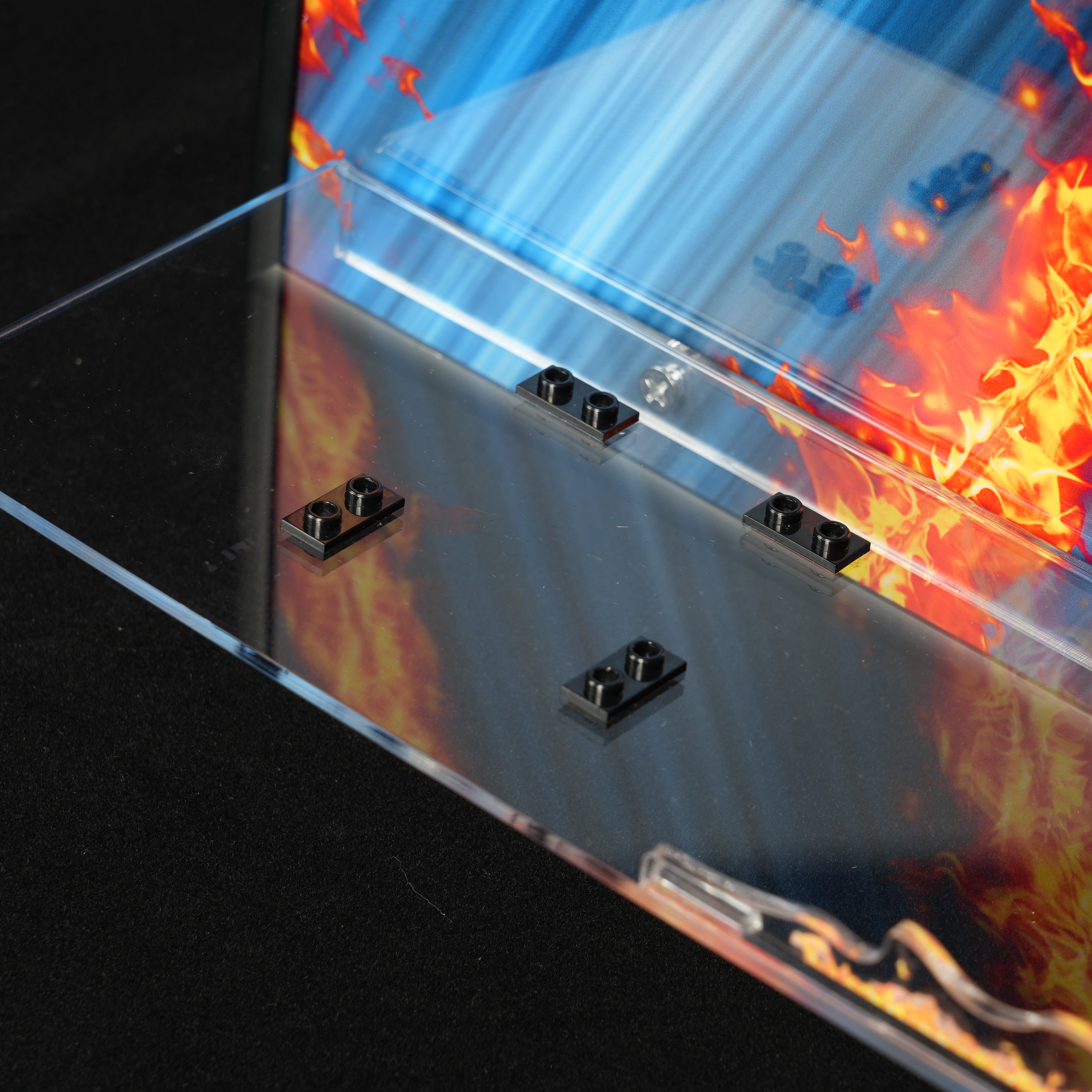 Acrylic Display Wall Mount For LEGO® Icons 10300 & 77256 Back To The Future  (LEGO® Set NOT Include)