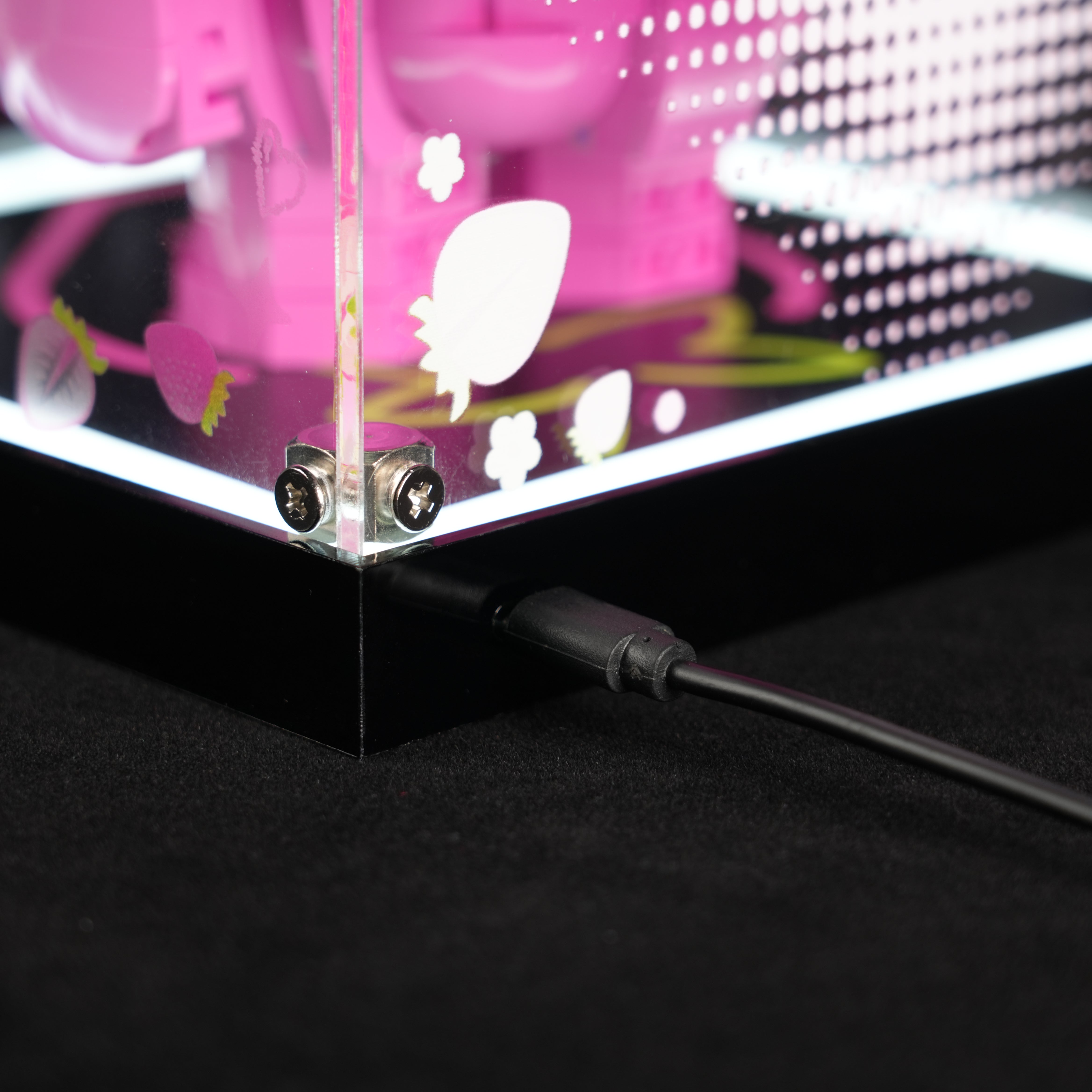 LED Light Acrylic Display Case for LEGO® Disney™ 43306 Lotso (LEGO® Set NOT Include)