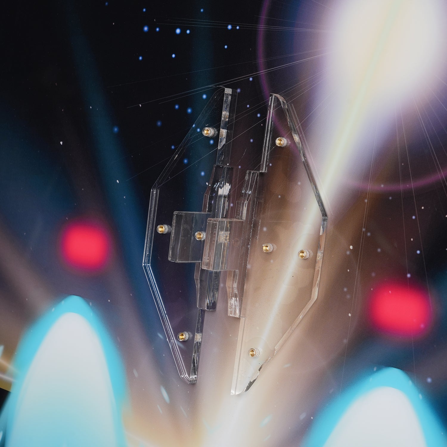 Acrylic Display Wall Mount  for LEGO® Icons 10356 Star Trek: U.S.S. Enterprise NCC-1701-D™ (LEGO® Set Not Included).