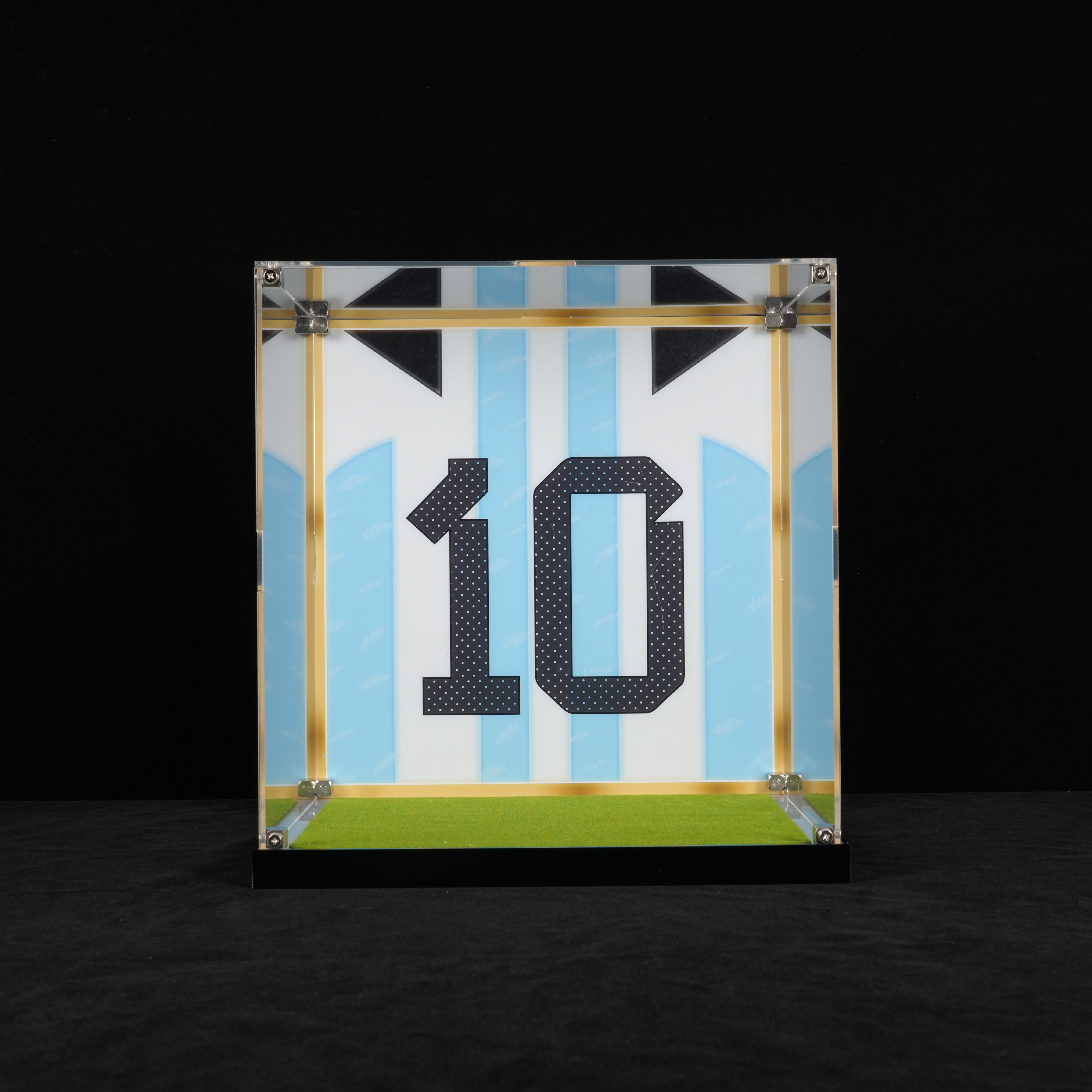 LED Light Acrylic Display Case for LEGO® Editions 43015 Lionel Messi – Football Legend (LEGO® Set NOT Included)