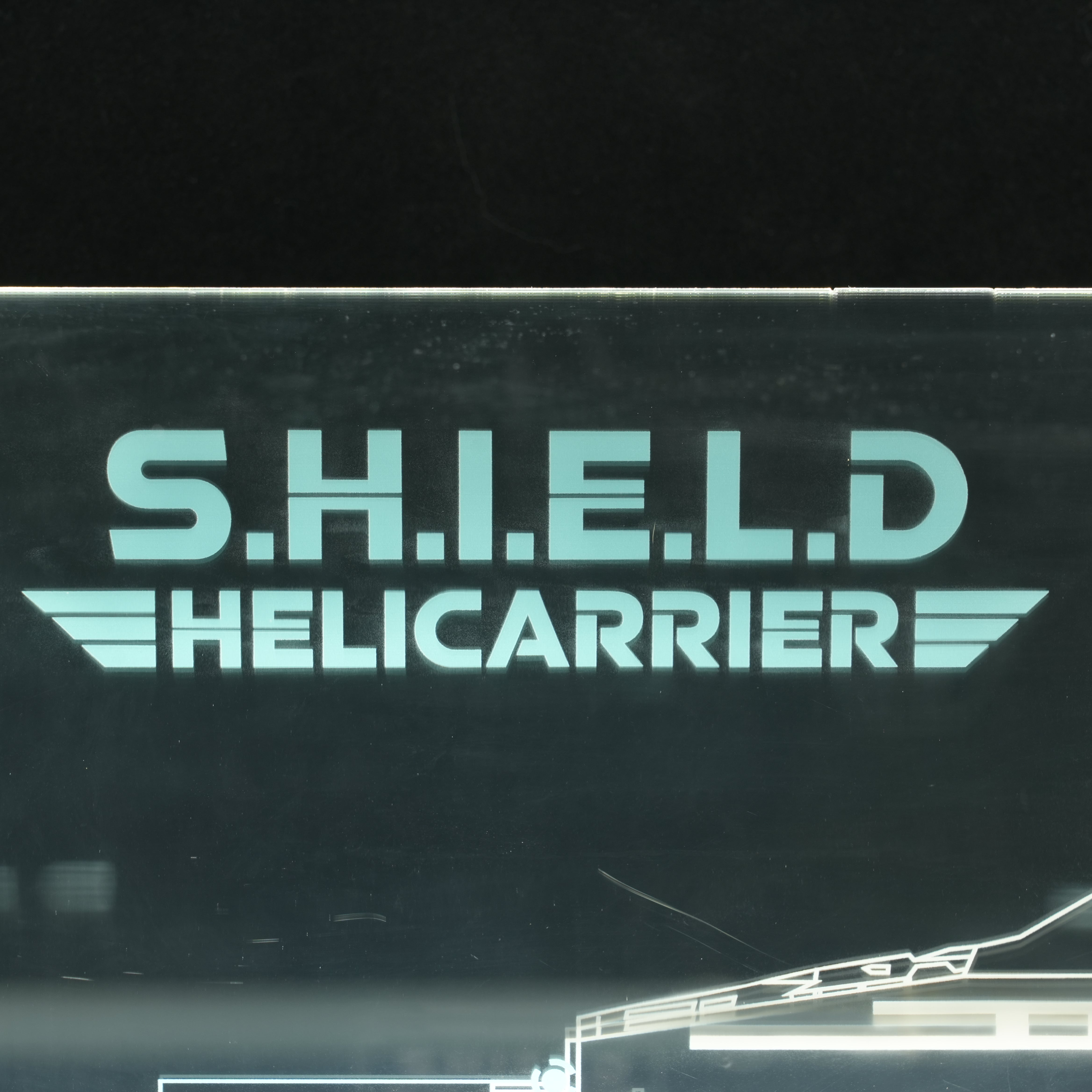 LED Light Acrylic Display Case for LEGO® Marvel 76354 S.H.I.E.L.D. Helicarrier (LEGO® Set Not Included).
