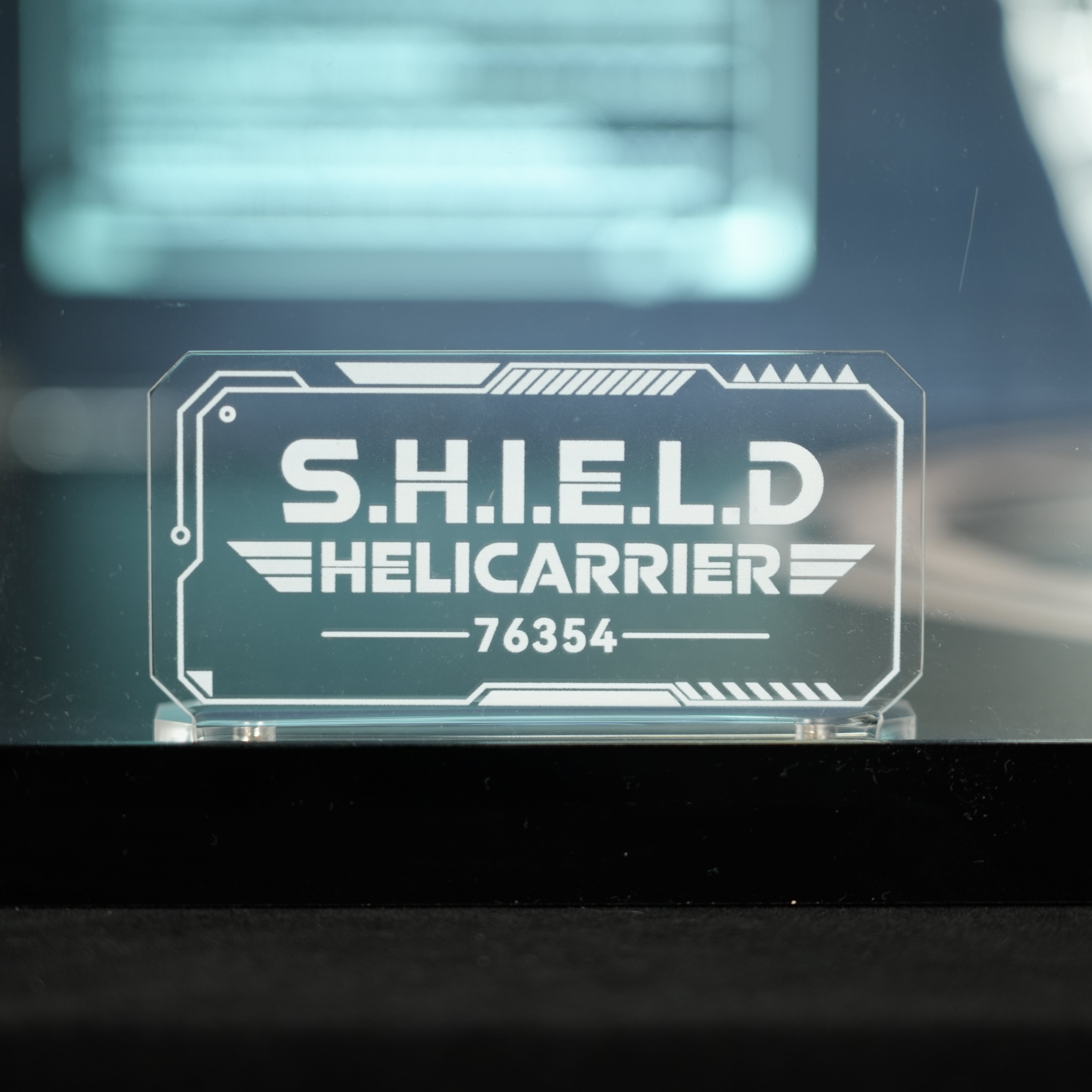 LED Light Acrylic Display Case for LEGO® Marvel 76354 S.H.I.E.L.D. Helicarrier (LEGO® Set Not Included).