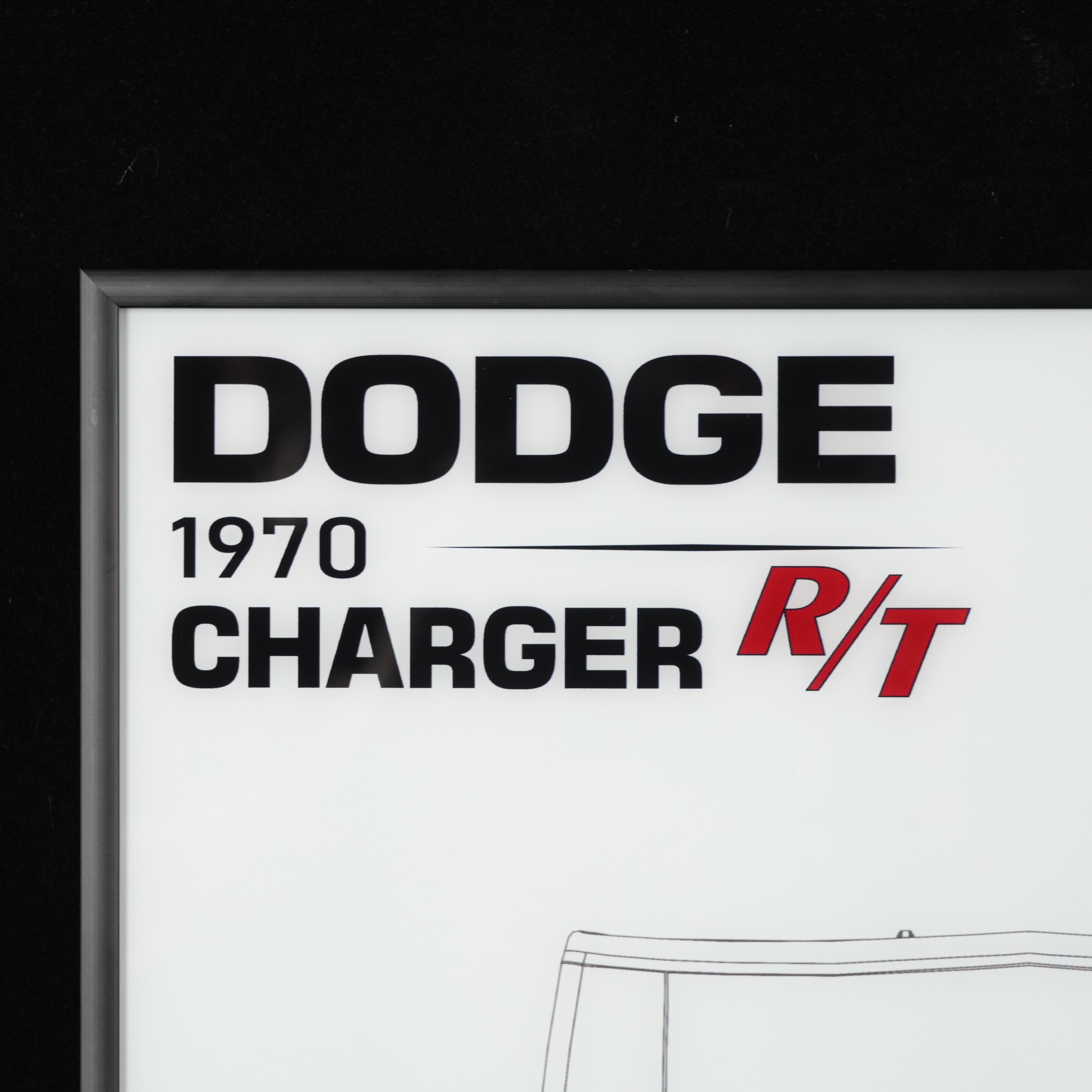 Acrylic Display Wall Mount for LEGO® Technic™ 42231 Fast and Furious Dodge Charger R/T Car (LEGO® Set NOT Include)