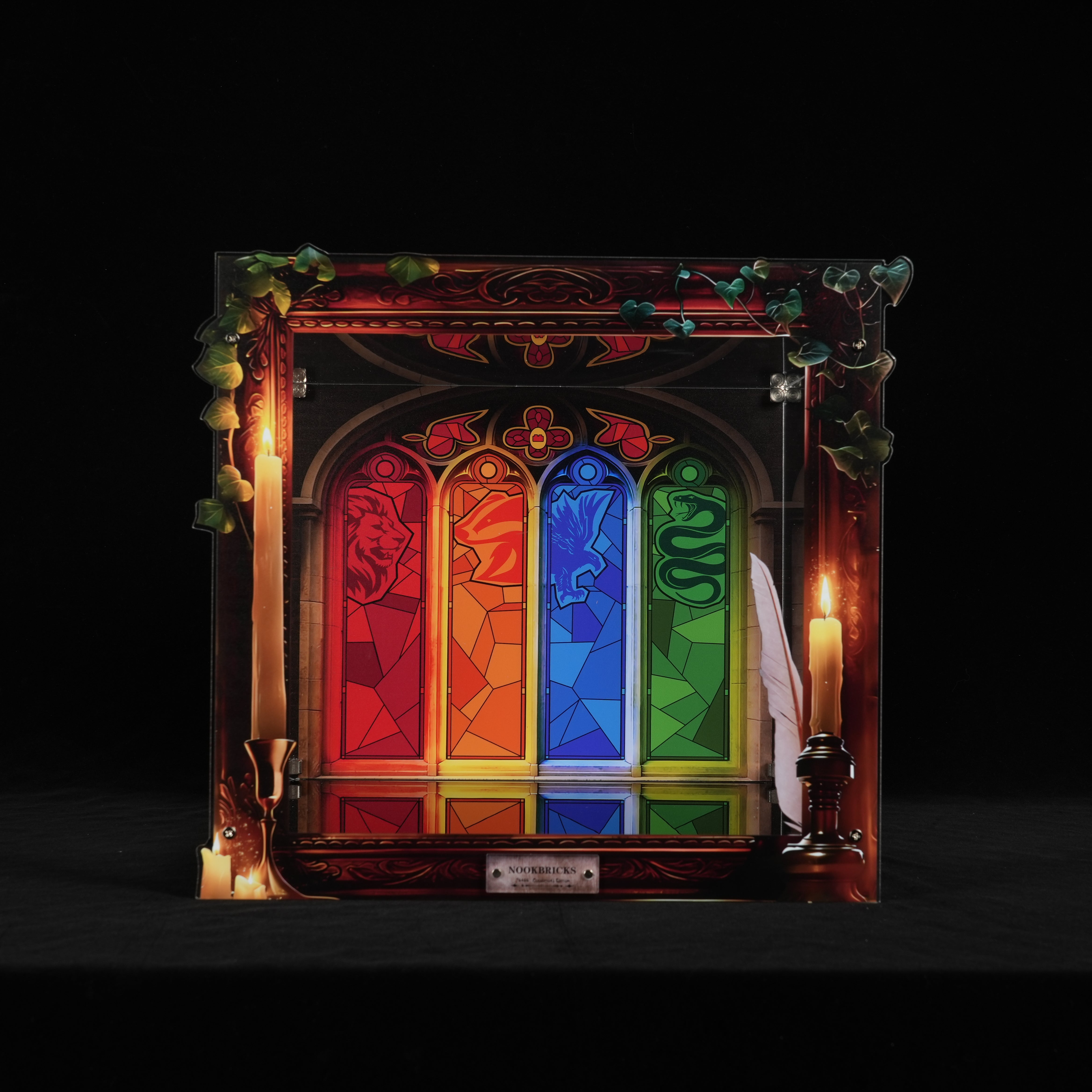 LED Light Acrylic Display Case for LEGO® Harry Potter™ 76466 Sorcerer's Stone – Collectors' Edition (LEGO® Set NOT Include)