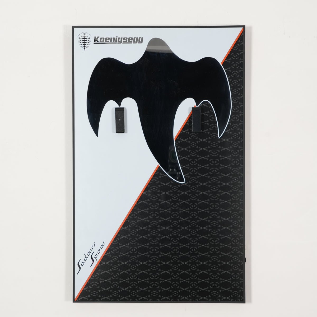 Acrylic Display Wall Mount for Technic 42232 Koenigsegg Sadair's Spear Megacar (LEGO® Set Not Included).