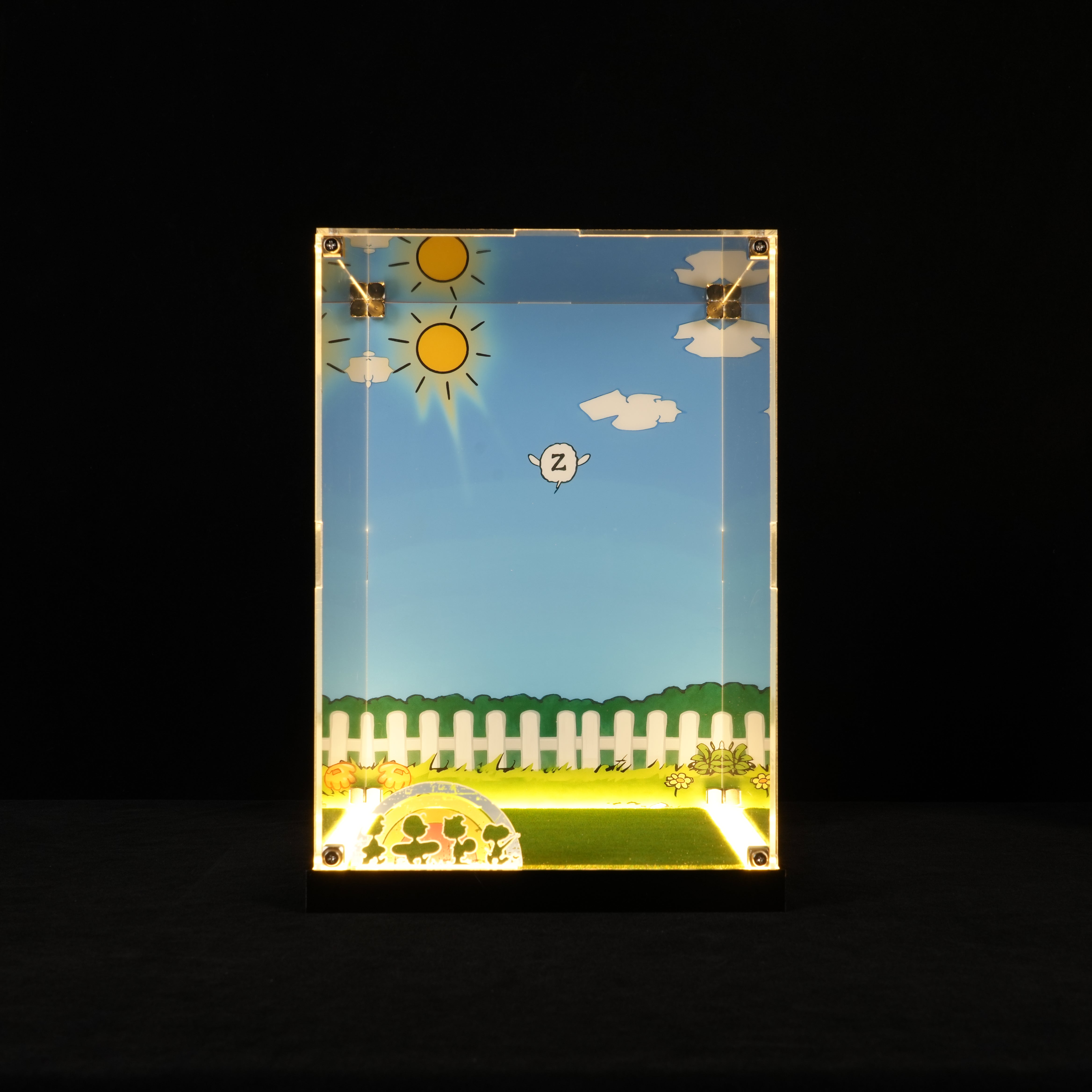 LED Light Acrylic Display Case for LEGO® Ideas 21368 Peanuts: Snoopy's Doghouse (LEGO® Set NOT Include)