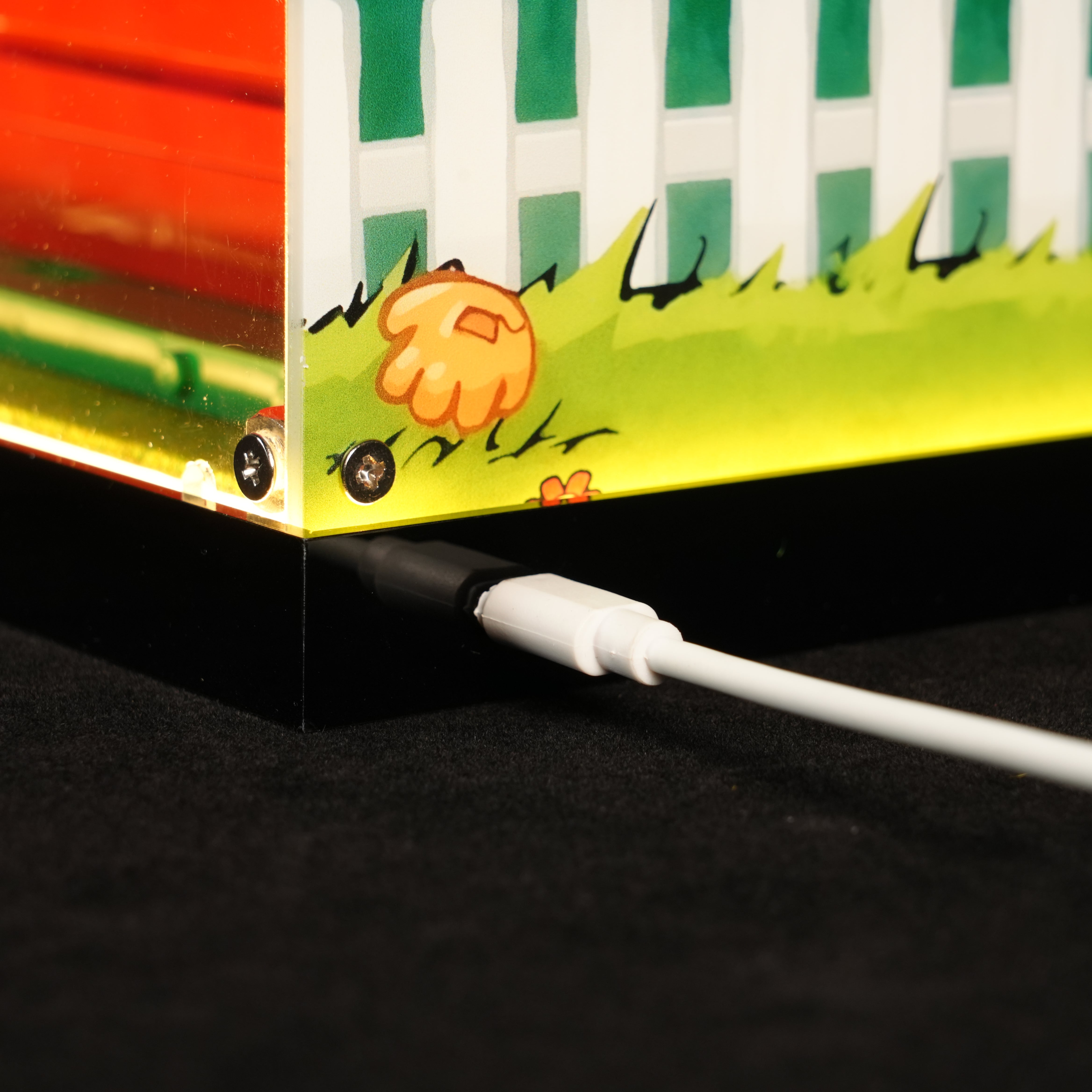 LED Light Acrylic Display Case for LEGO® Ideas 21368 Peanuts: Snoopy's Doghouse (LEGO® Set NOT Include)