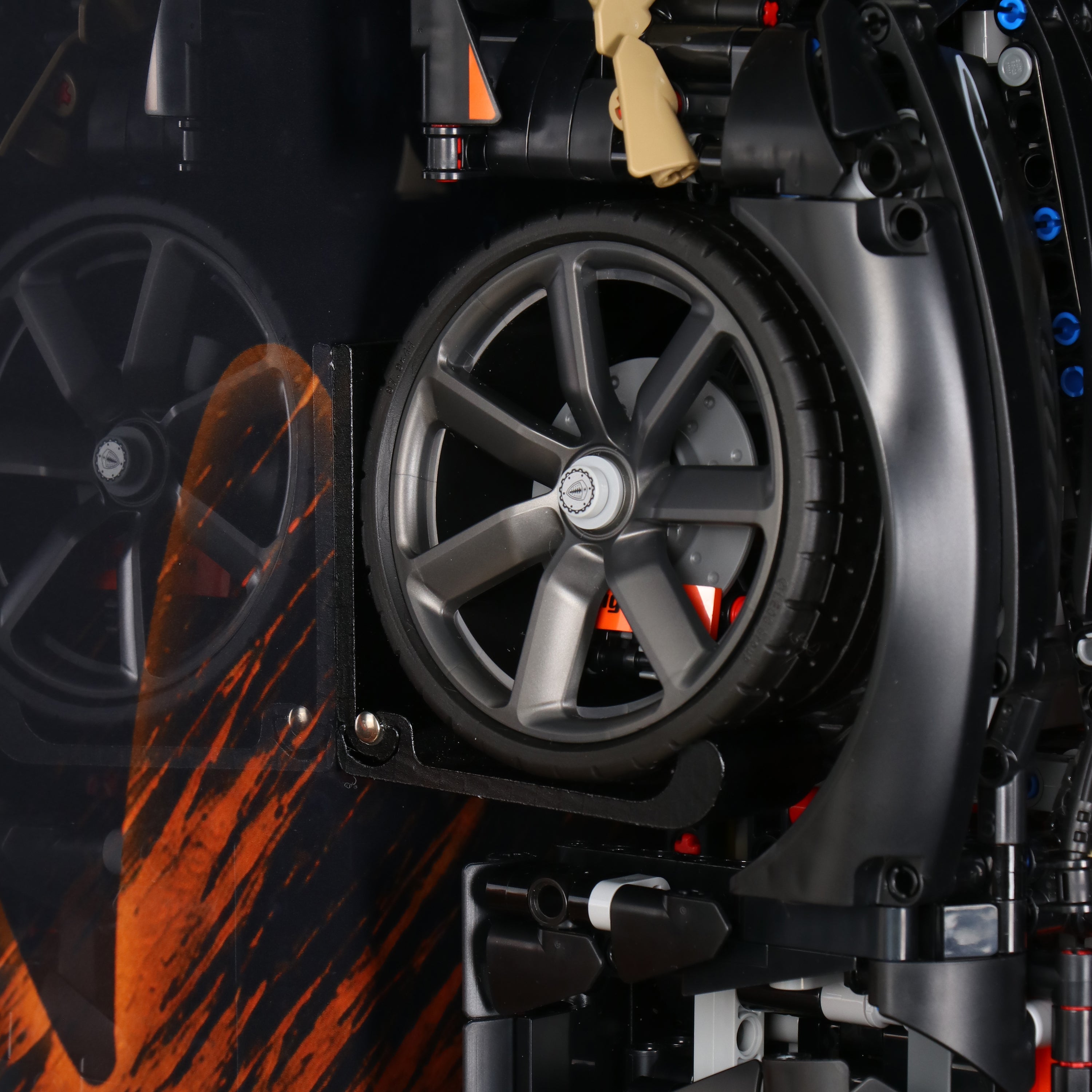 Acrylic Display Wall Mount for Technic 42232 Koenigsegg Sadair's Spear Megacar (LEGO® Set Not Included).