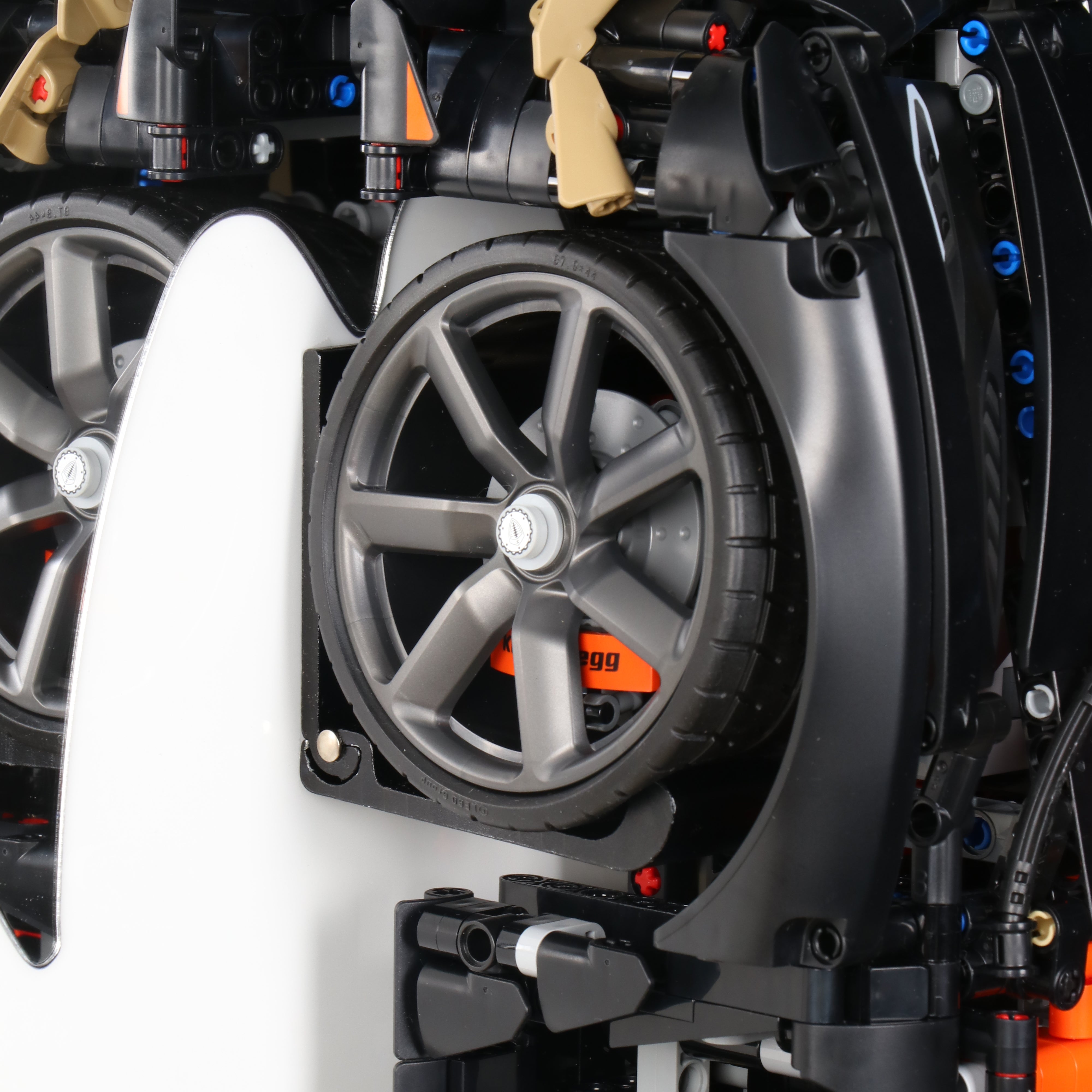Acrylic Display Wall Mount for Technic 42232 Koenigsegg Sadair's Spear Megacar (LEGO® Set Not Included).
