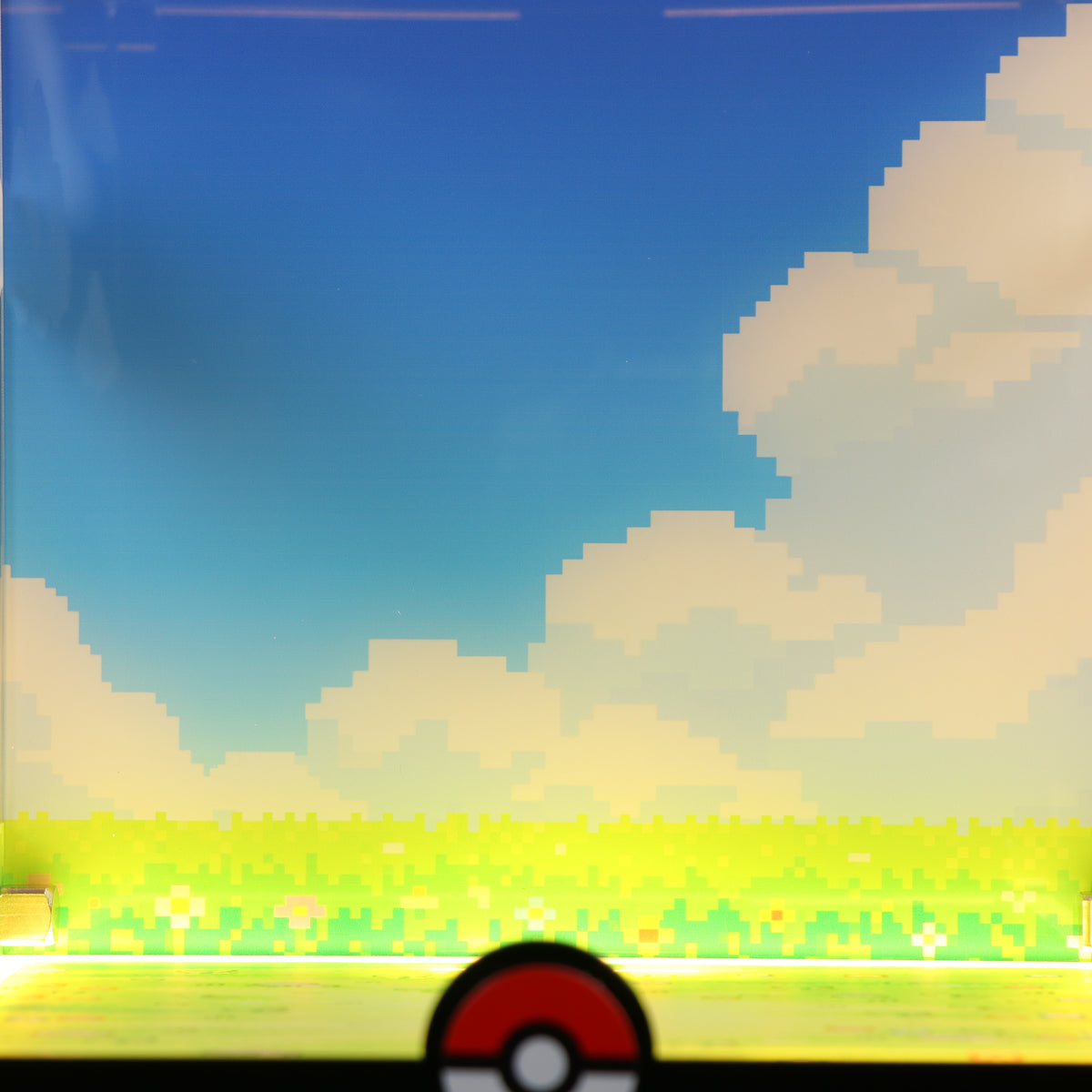 LED Light Acrylic Display Case for LEGO® Pokémon 72150 Munchlax (LEGO® Set Not Included).