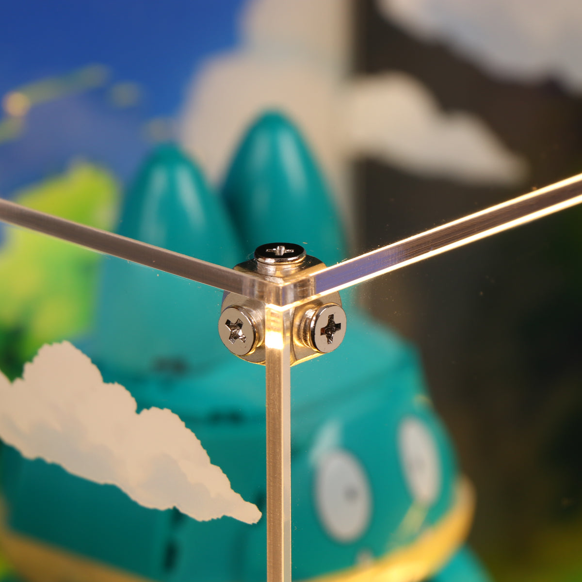 LED Light Acrylic Display Case for LEGO® Pokémon 72150 Munchlax (LEGO® Set Not Included).