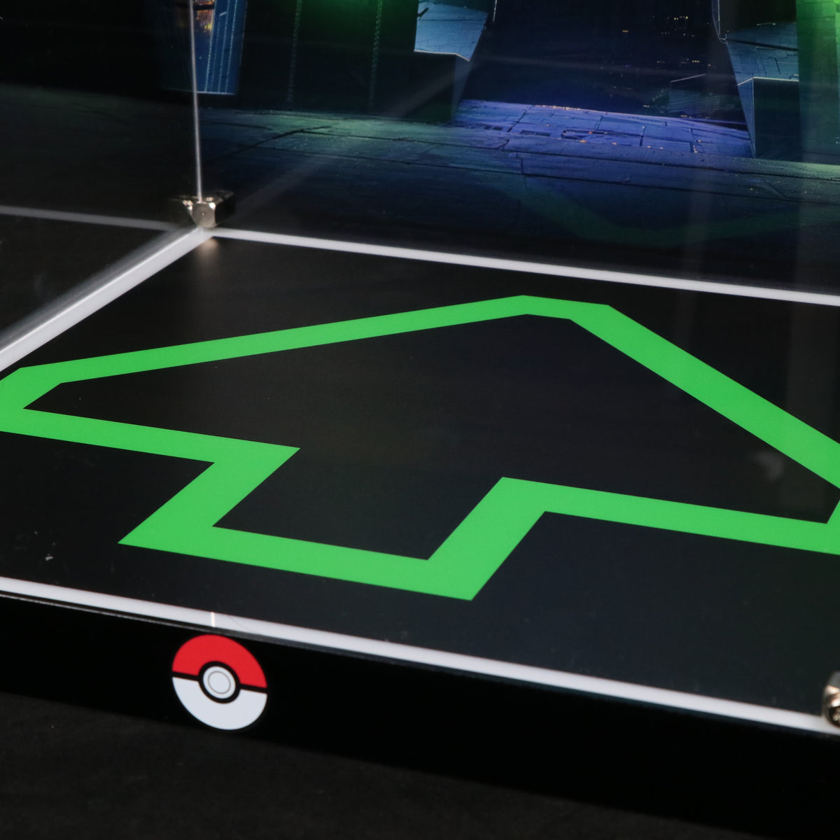 LED Light Acrylic Display Case for LEGO® Pokémon 72168 Rayquaza (LEGO® Set NOT Include)
